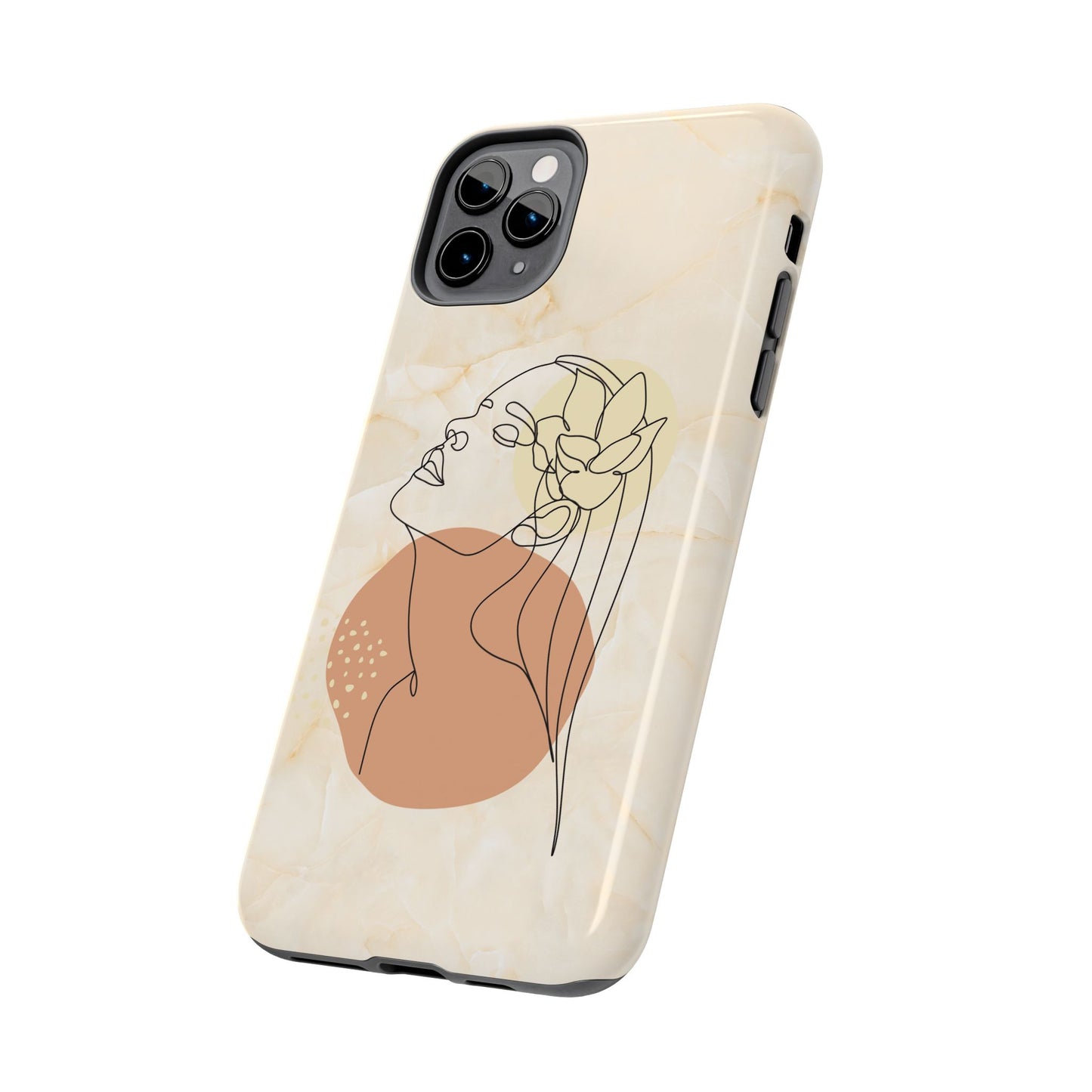 Tough Phone Case - Elegant Line Art Cover