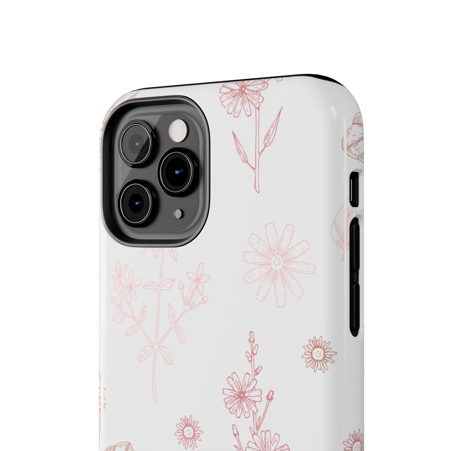 Tough Phone Case — Delicate Pink Wildflower Pattern