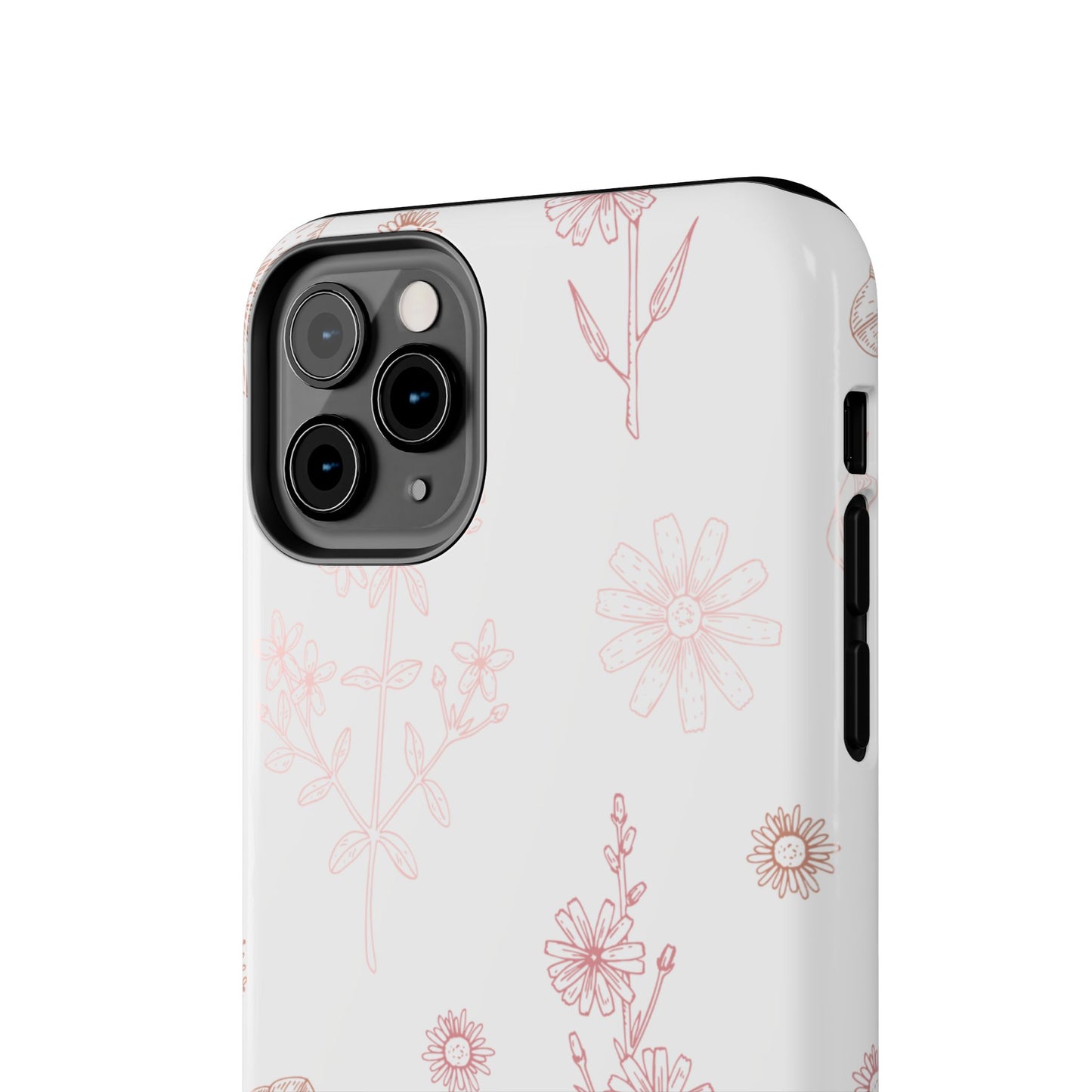 Tough Phone Case — Delicate Pink Wildflower Pattern