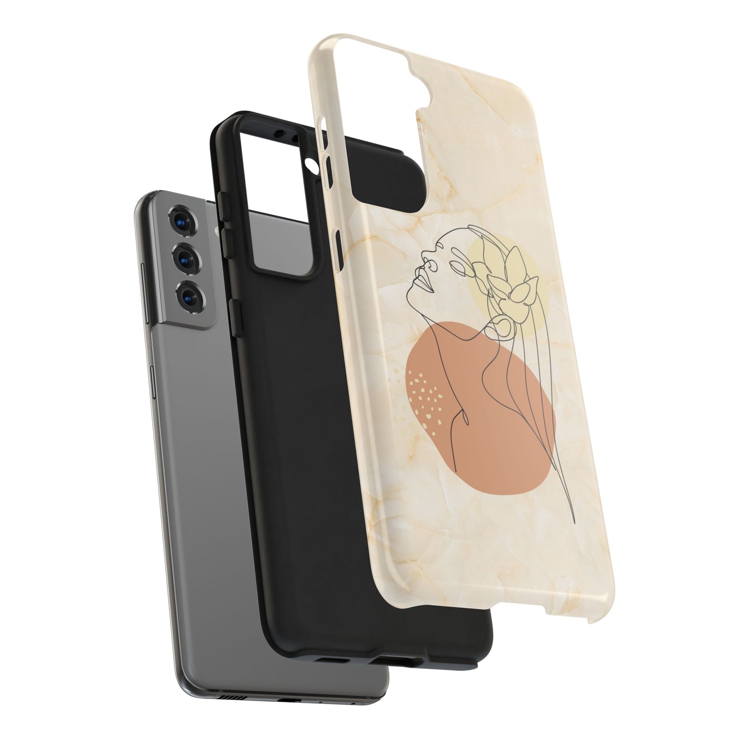 Tough Phone Case - Elegant Line Art Cover