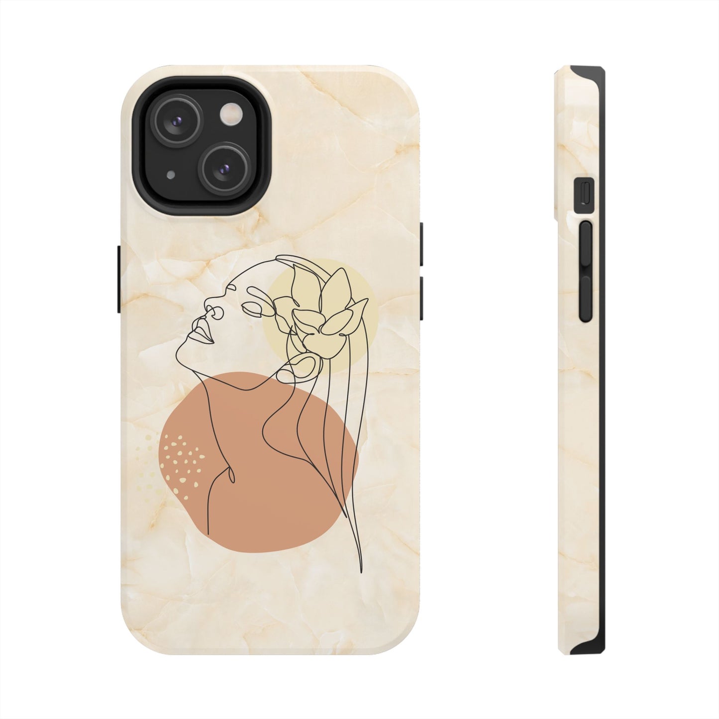 Tough Phone Case - Elegant Line Art Cover