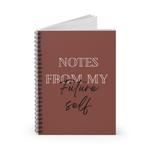 Inspirational Spiral Notebook - Notes From My Future Self, Motivational Journal, Self-Reflection Diary, Gift for Students, Personal [...]