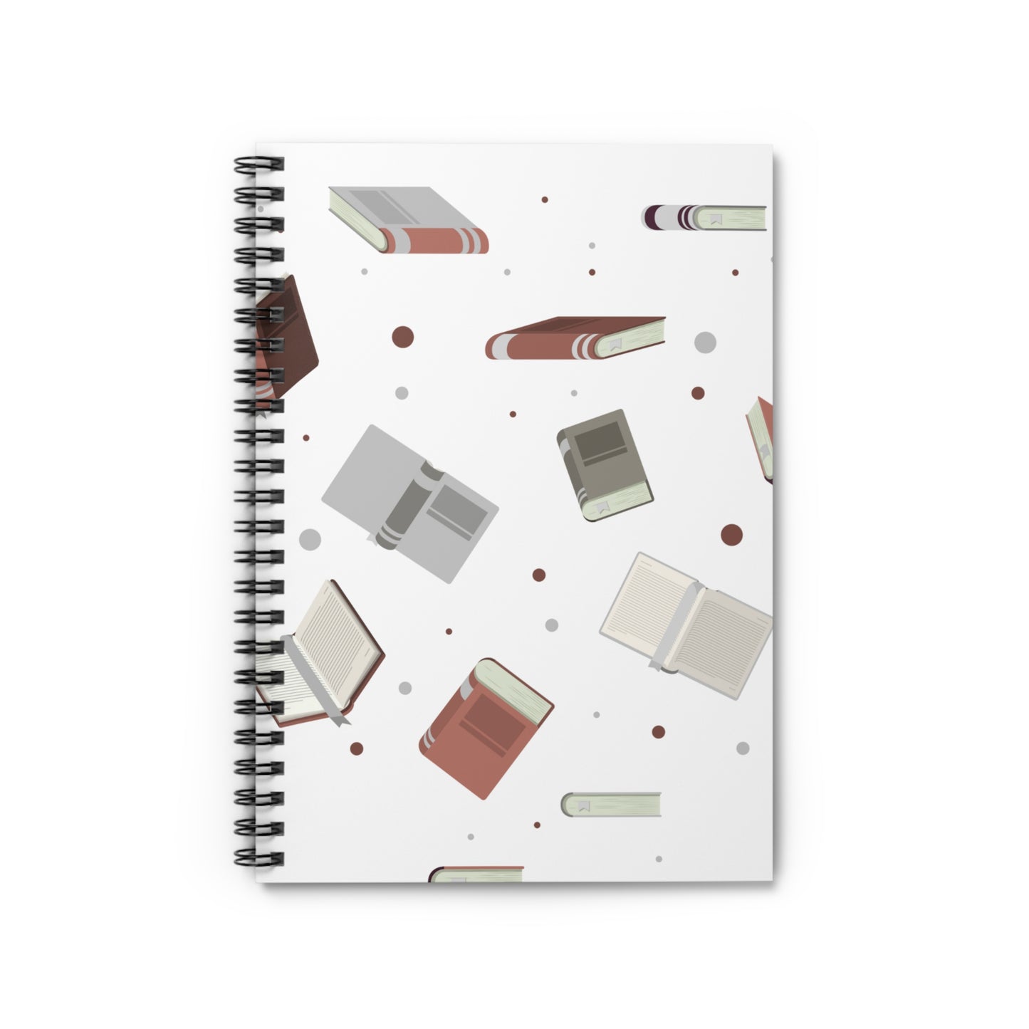 Book Lover's Spiral Notebook - Ruled Line, Ideal for Journaling, Gift for Students, Writers, Holiday Essentials, Cute Stationery