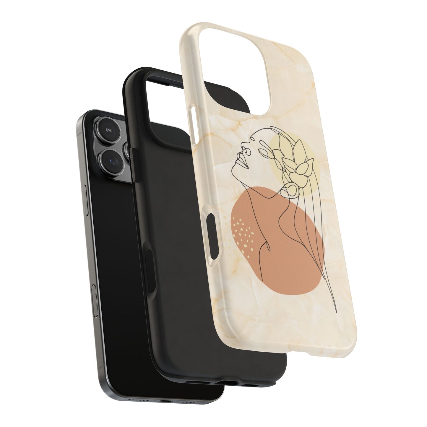 Tough Phone Case - Elegant Line Art Cover