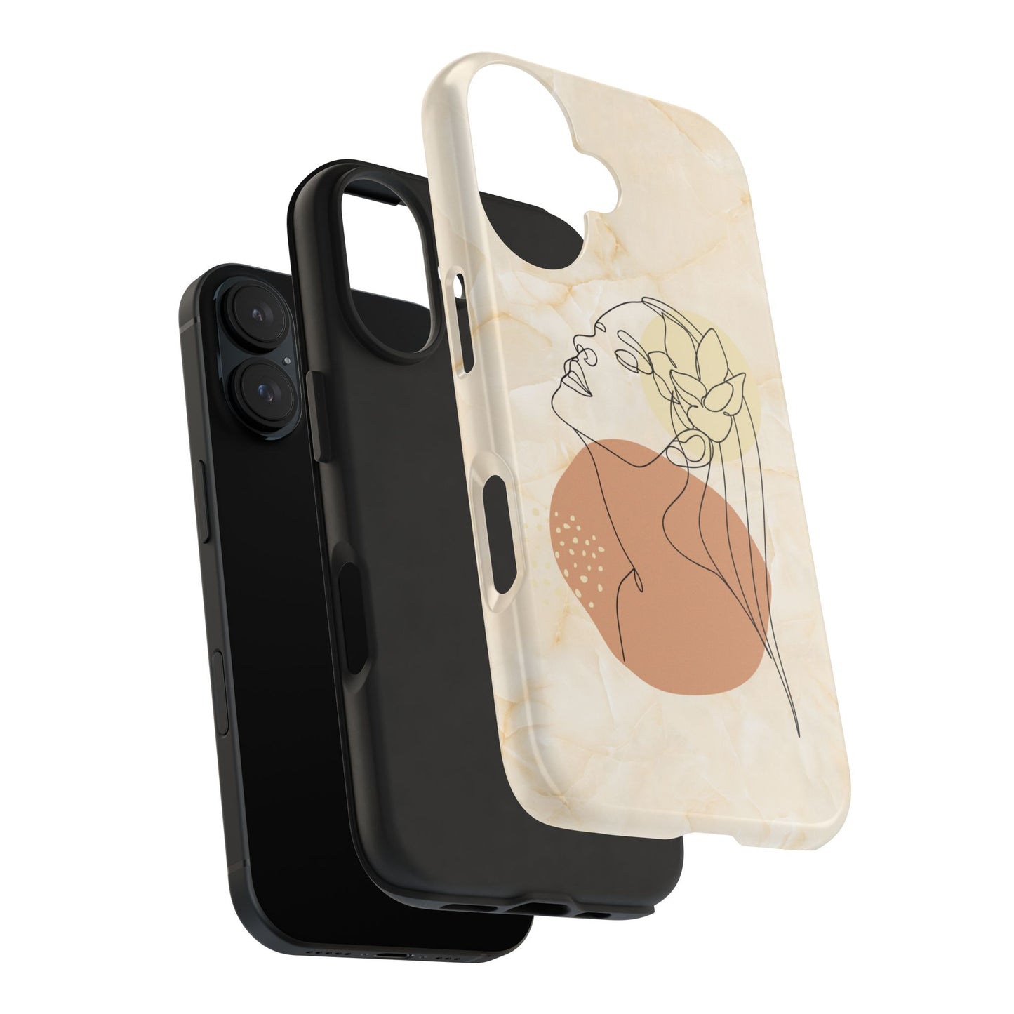 Tough Phone Case - Elegant Line Art Cover
