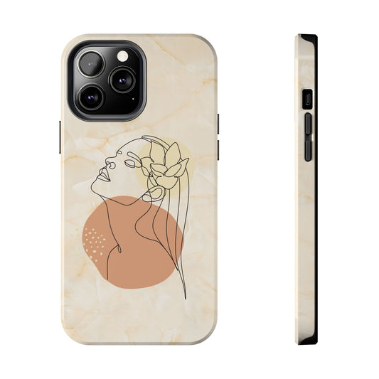 Tough Phone Case - Elegant Line Art Cover
