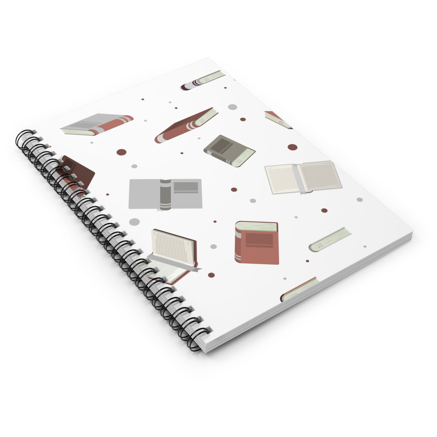 Book Lover's Spiral Notebook - Ruled Line, Ideal for Journaling, Gift for Students, Writers, Holiday Essentials, Cute Stationery