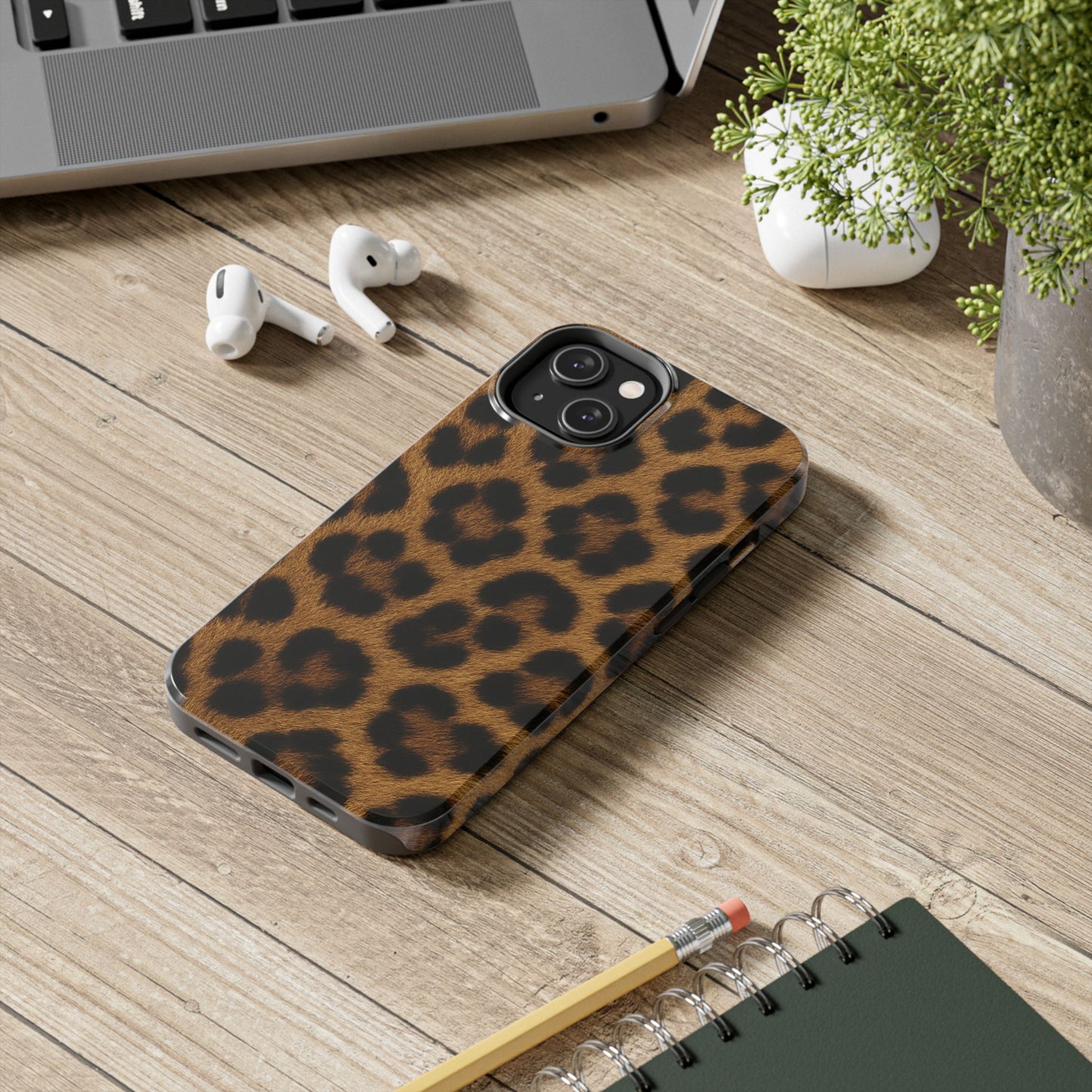 Tough Phone Case - Stylish Realistic Leopard Print