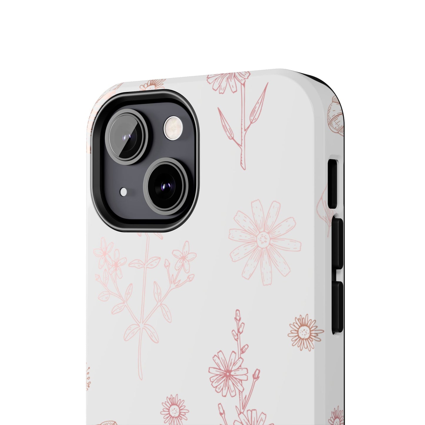 Tough Phone Case — Delicate Pink Wildflower Pattern