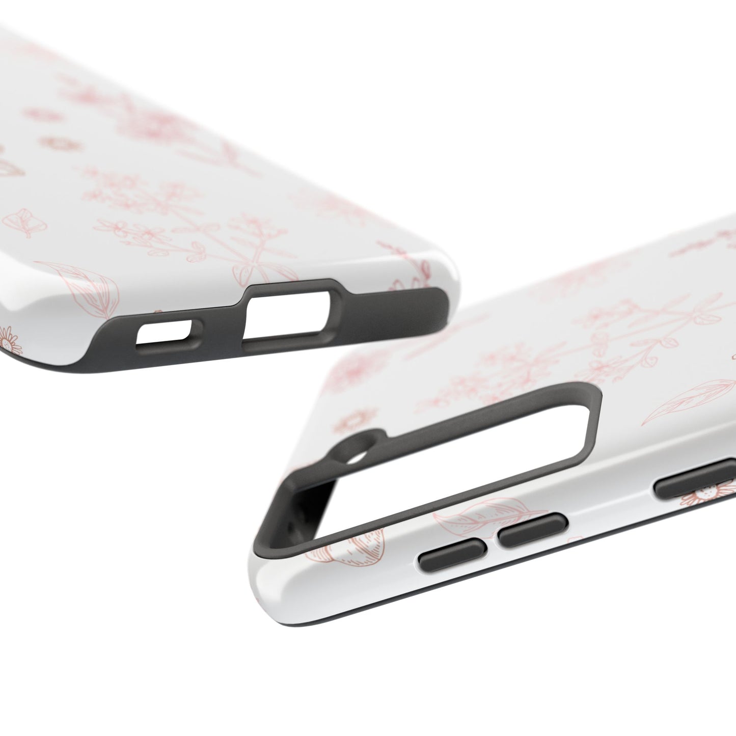 Tough Phone Case — Delicate Pink Wildflower Pattern