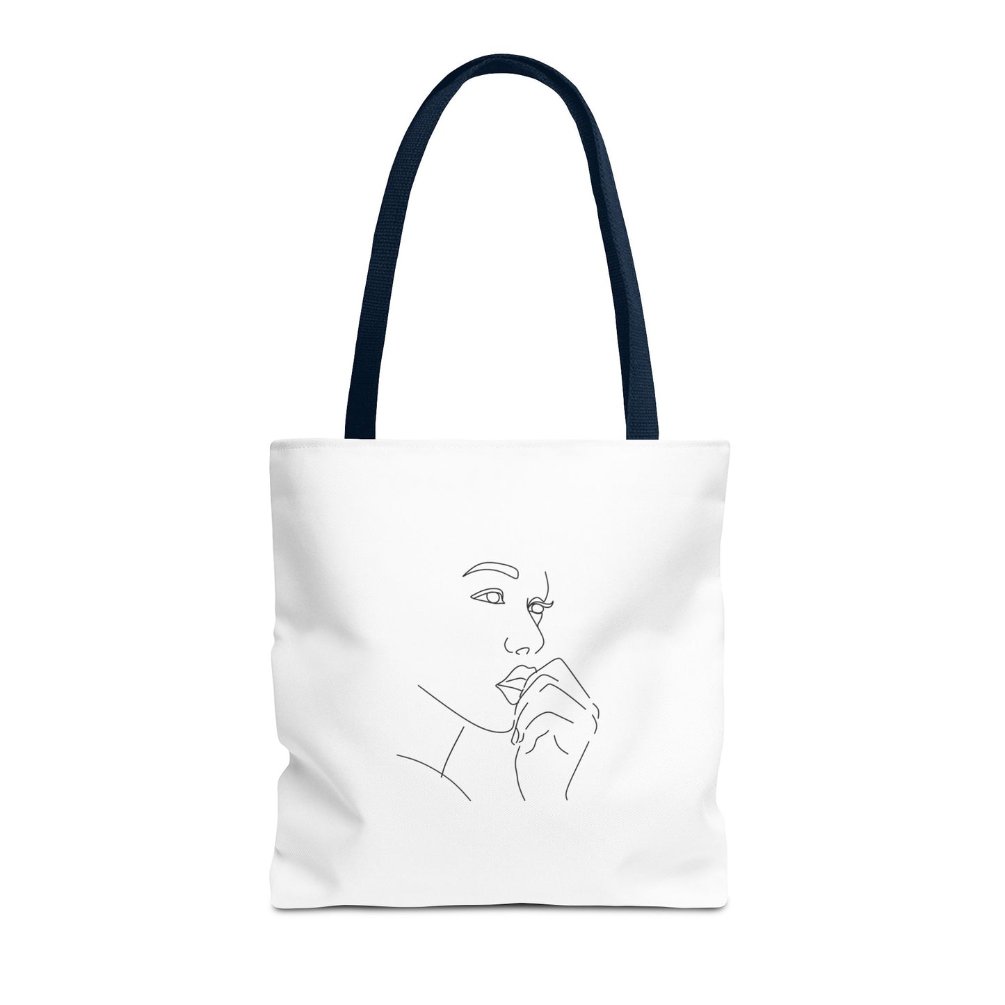 Elegant Line Art Tote Bag, Carryall