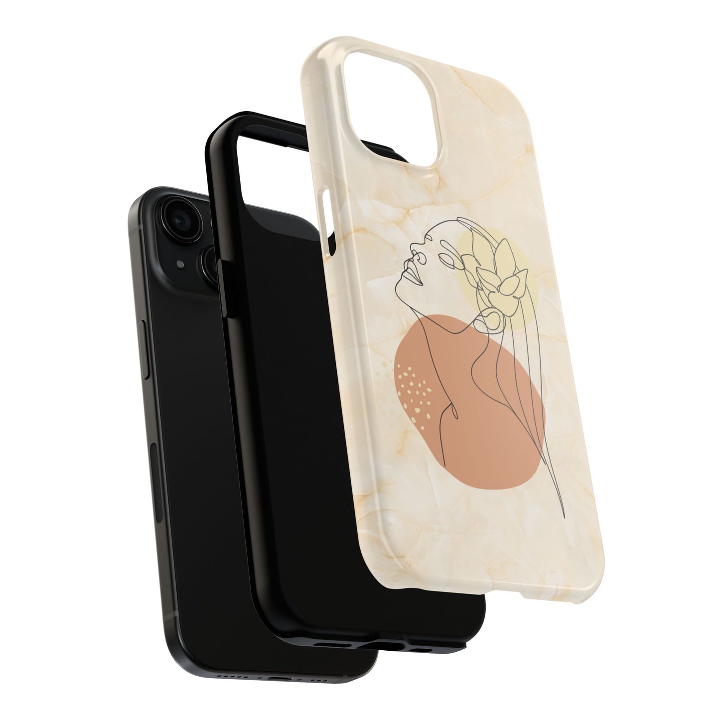Tough Phone Case - Elegant Line Art Cover