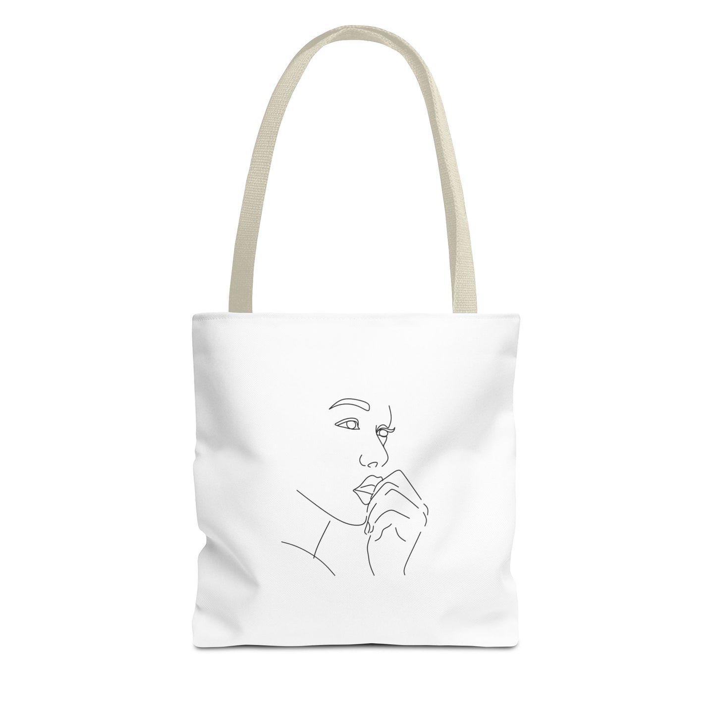 Elegant Line Art Tote Bag, Carryall