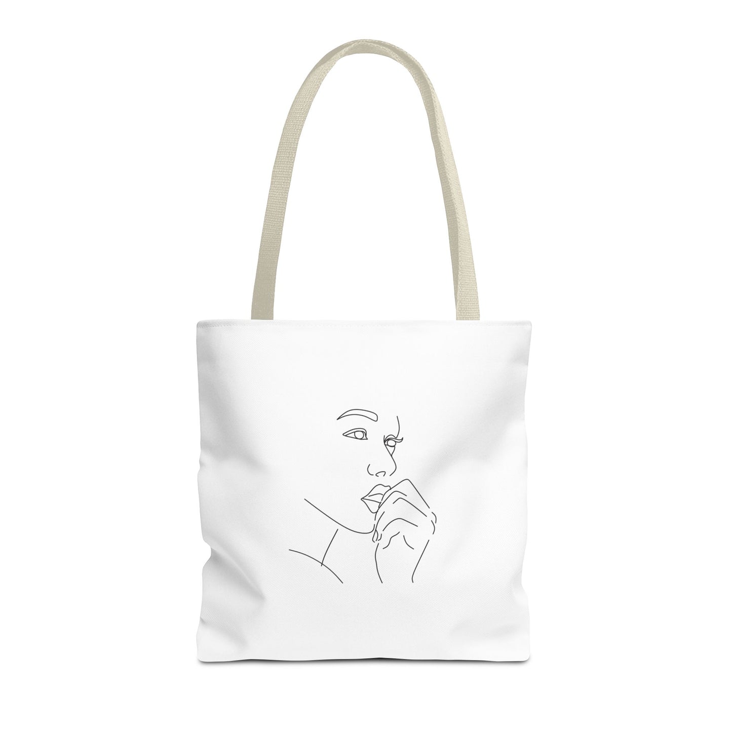 Elegant Line Art Tote Bag, Carryall