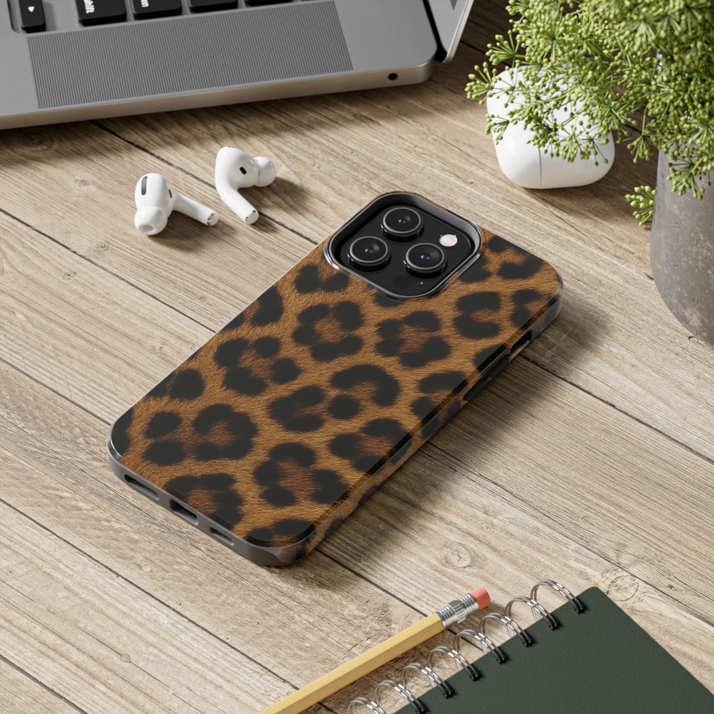 Tough Phone Case - Stylish Realistic Leopard Print