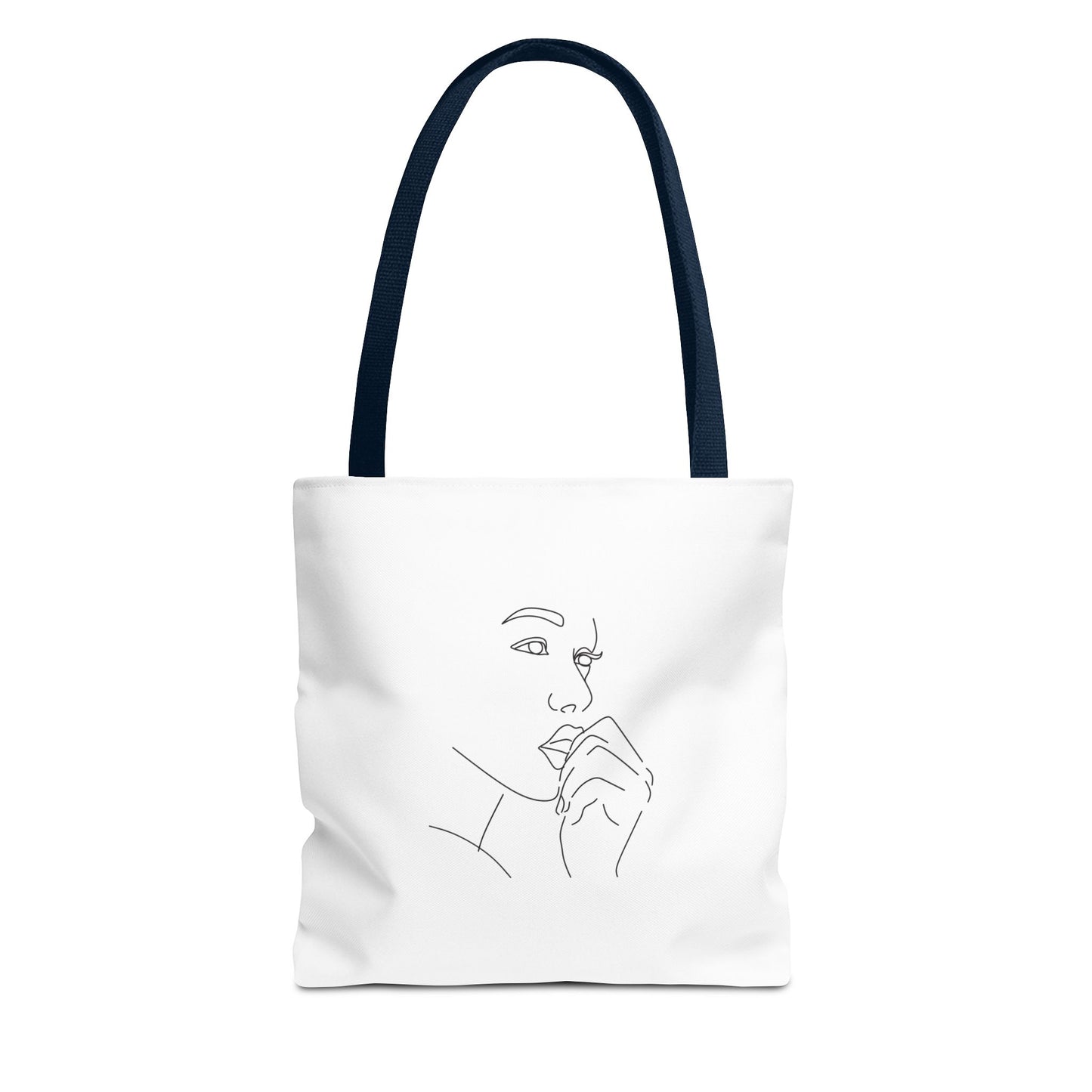 Elegant Line Art Tote Bag, Carryall