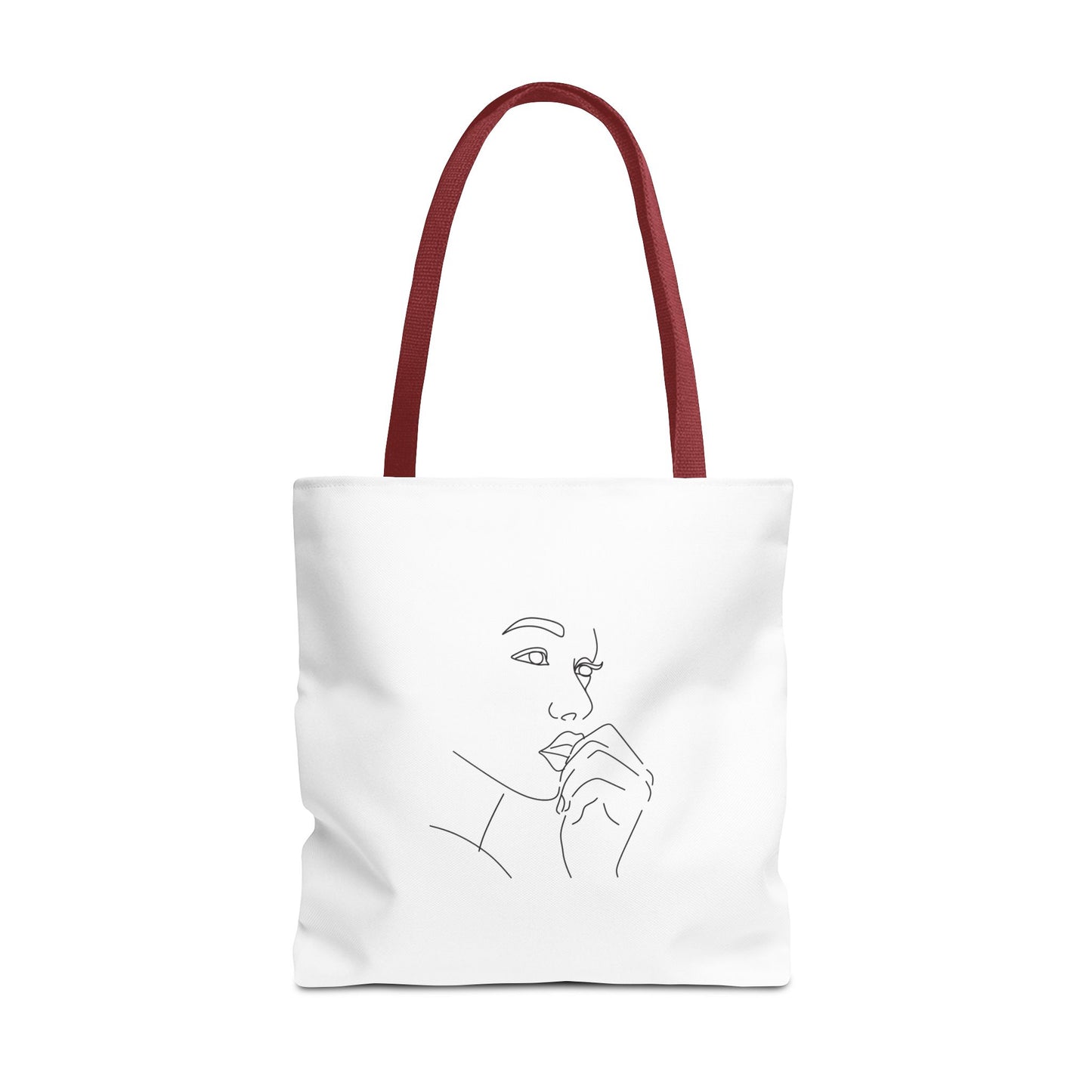 Elegant Line Art Tote Bag, Carryall