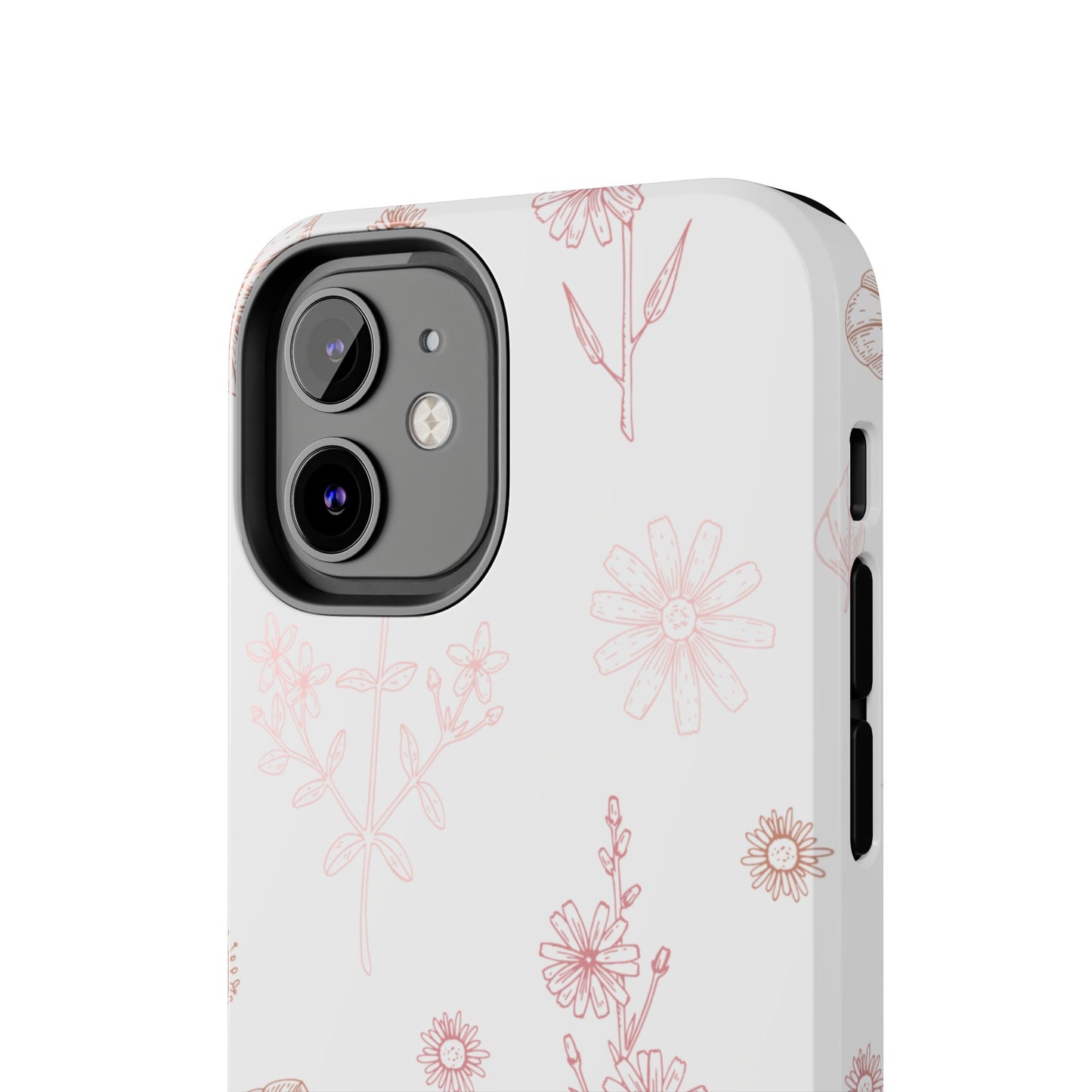 Tough Phone Case — Delicate Pink Wildflower Pattern