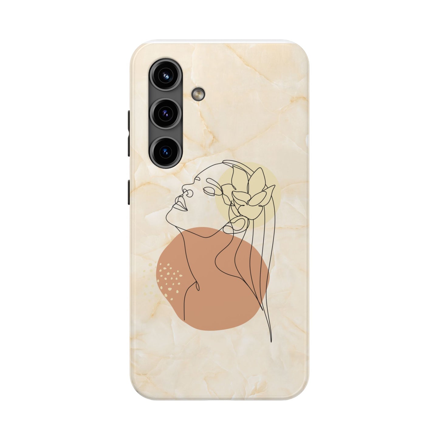 Tough Phone Case - Elegant Line Art Cover