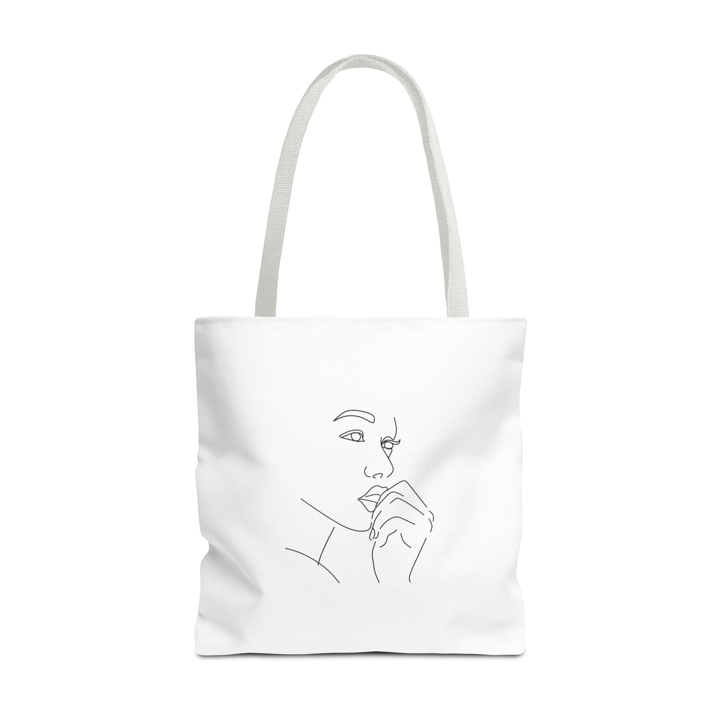 Elegant Line Art Tote Bag, Carryall