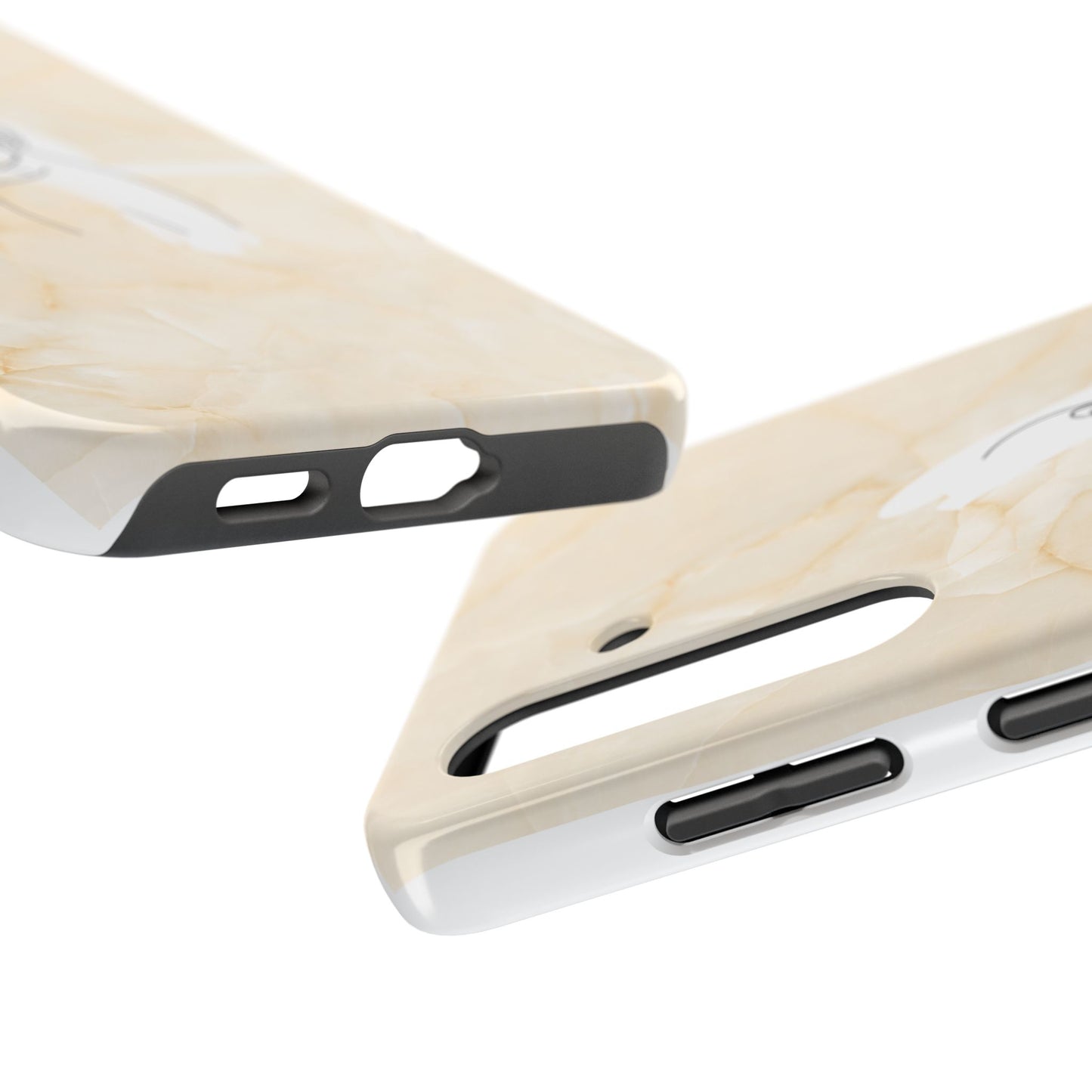 Tough Phone Case — Marble Minimalist Line Art
