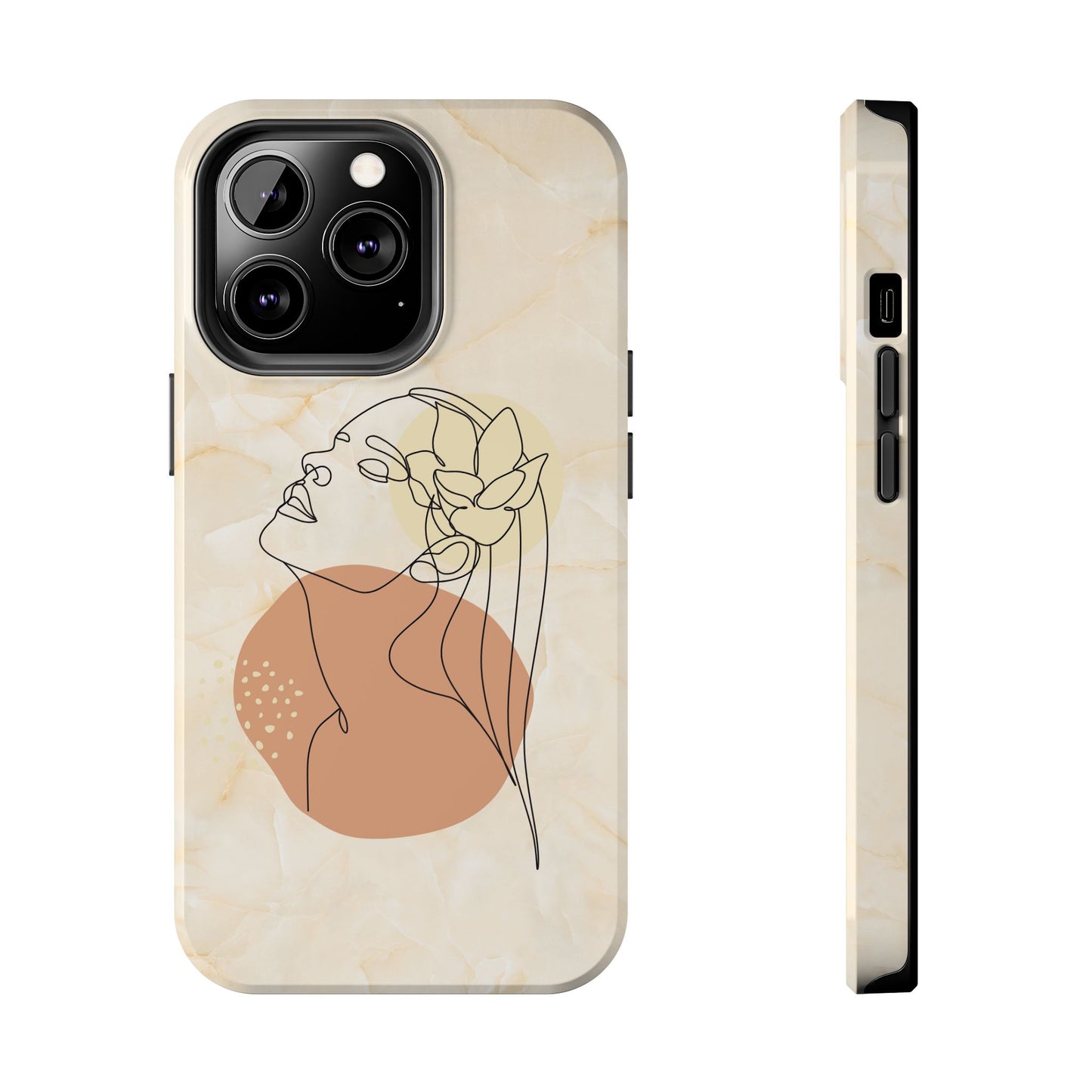 Tough Phone Case - Elegant Line Art Cover