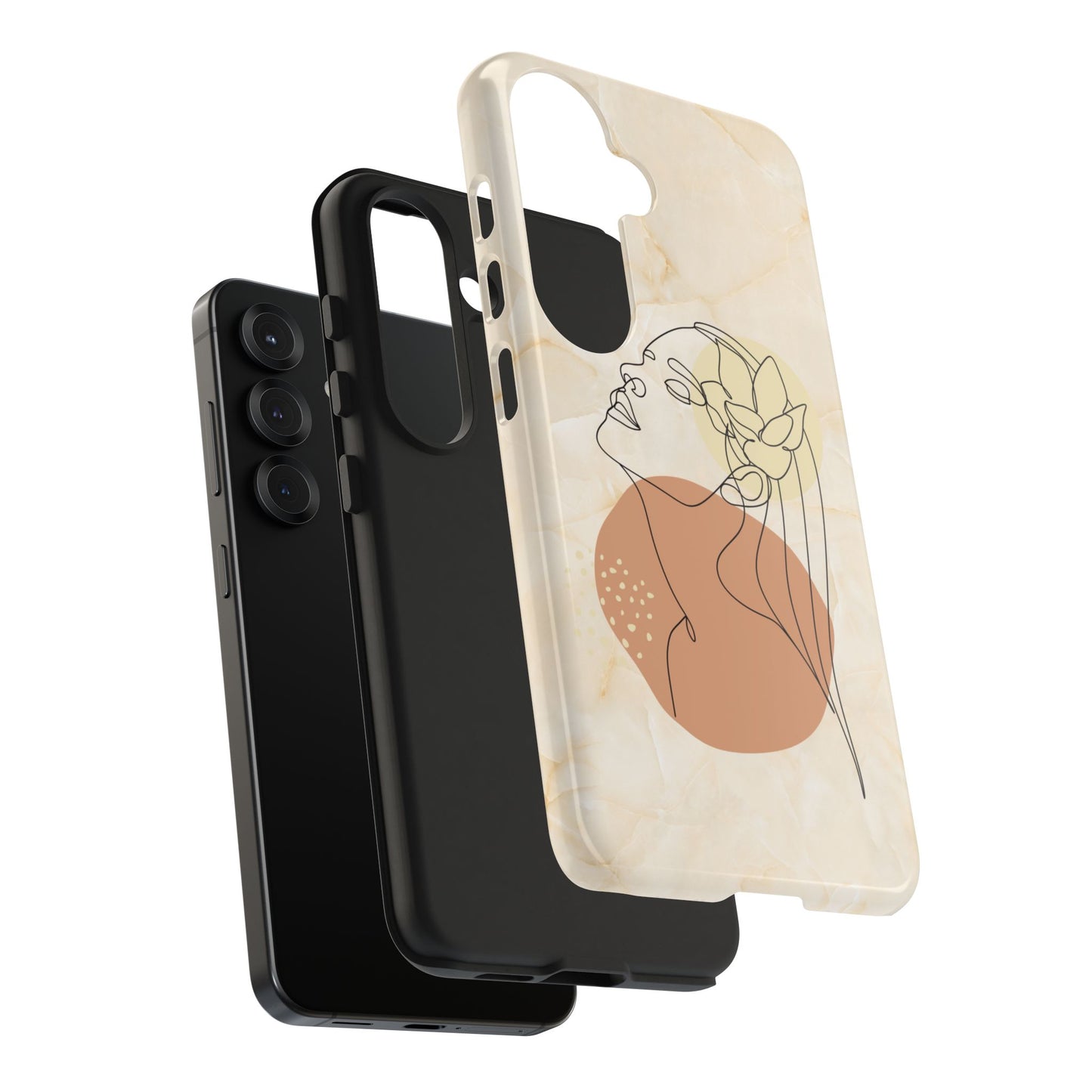 Tough Phone Case - Elegant Line Art Cover