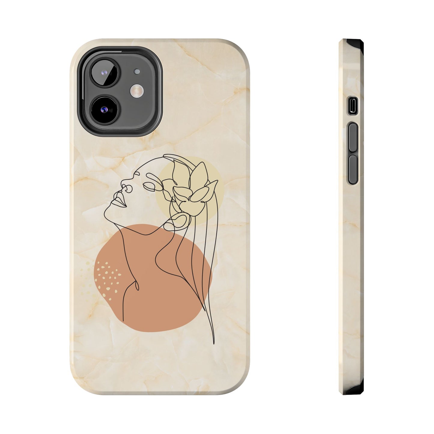 Tough Phone Case - Elegant Line Art Cover