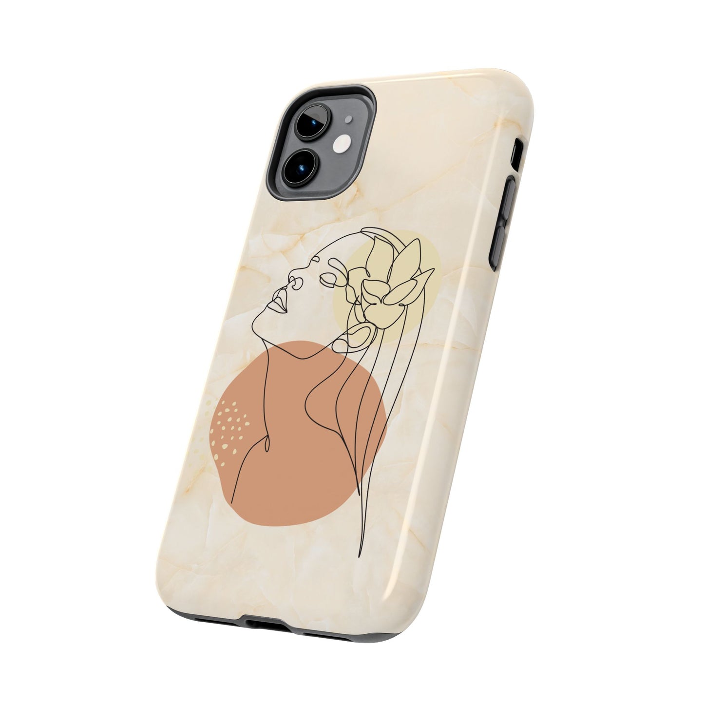 Tough Phone Case - Elegant Line Art Cover