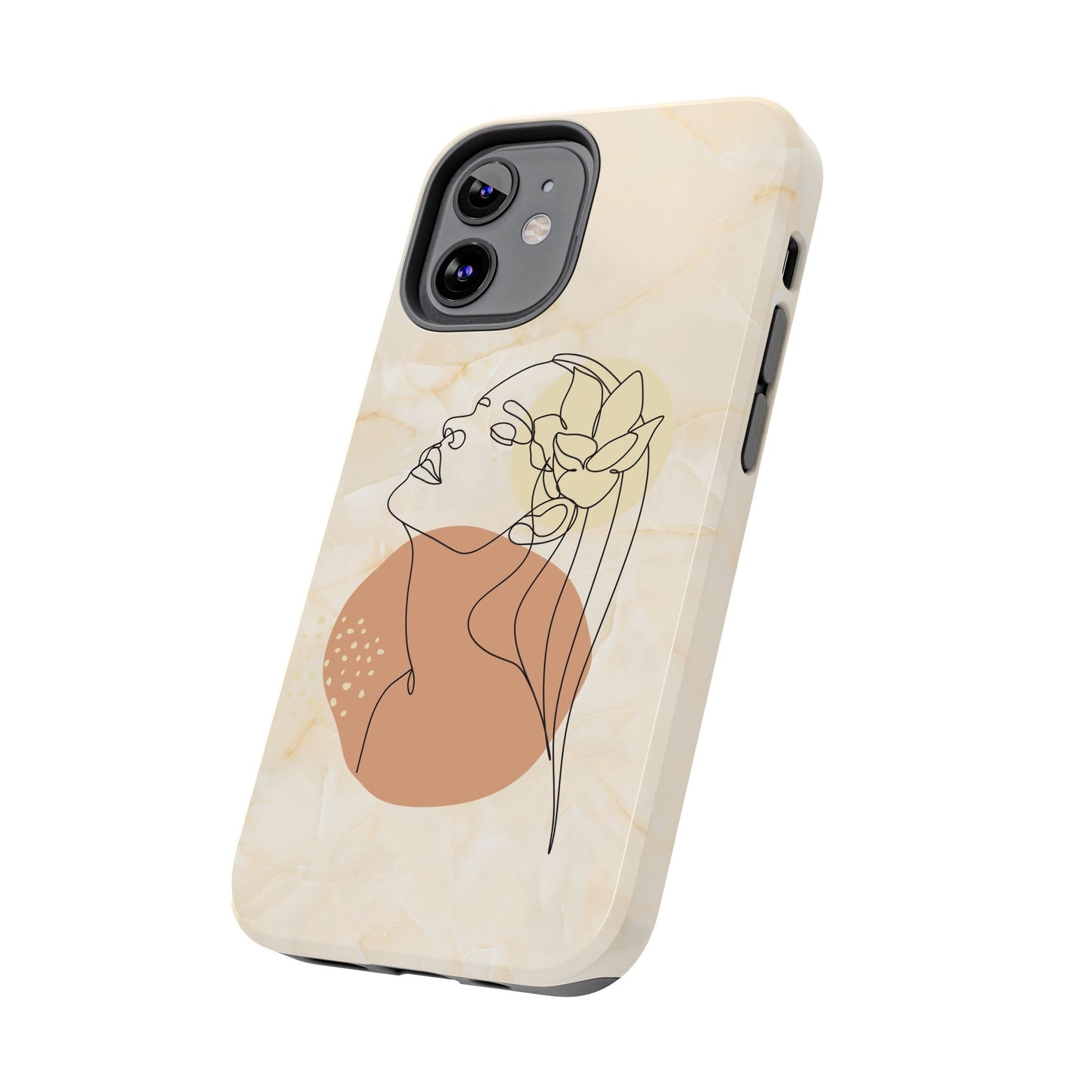 Tough Phone Case - Elegant Line Art Cover