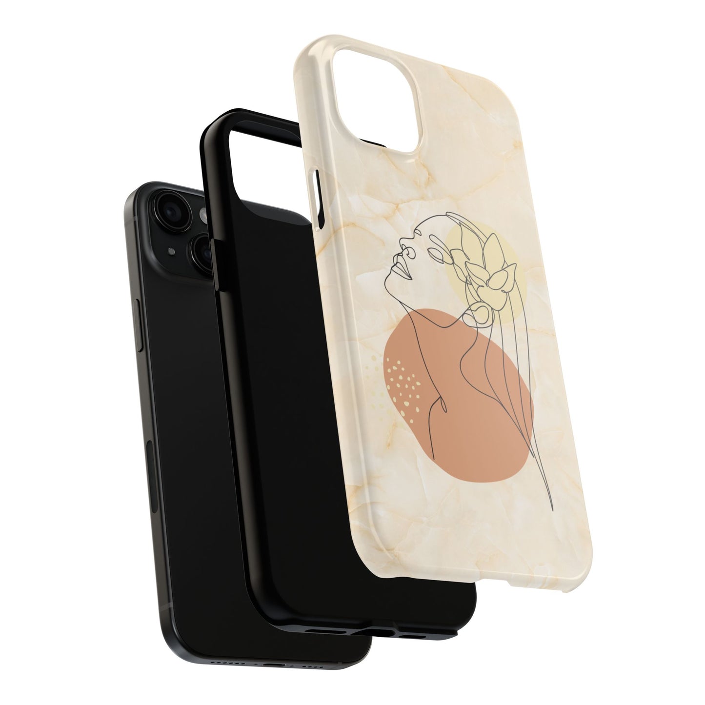Tough Phone Case - Elegant Line Art Cover