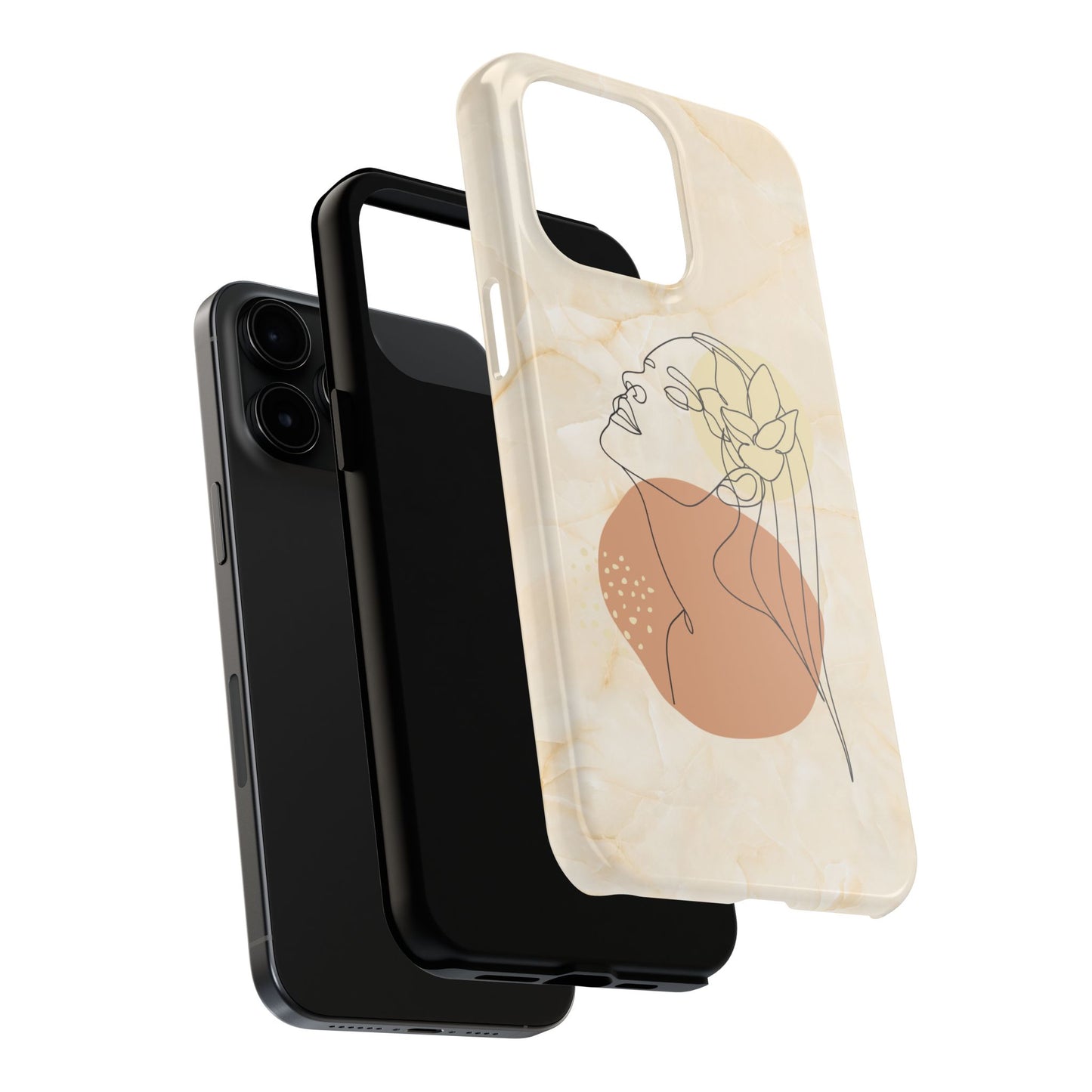 Tough Phone Case - Elegant Line Art Cover