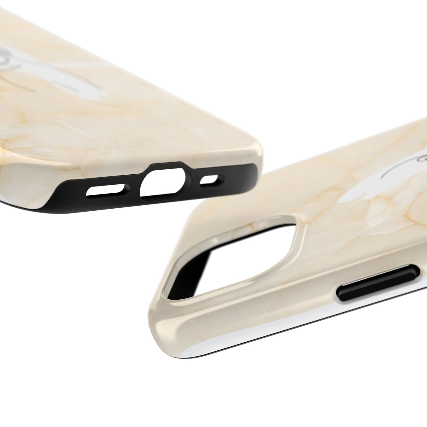 Tough Phone Case — Marble Minimalist Line Art