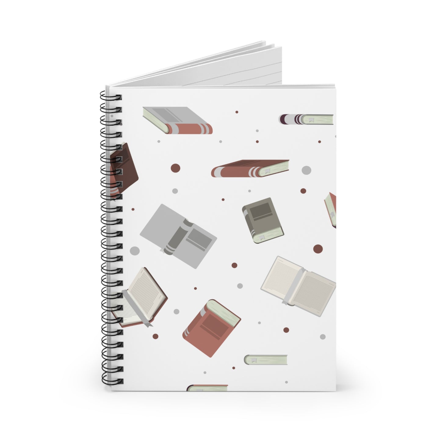 Book Lover's Spiral Notebook - Ruled Line, Ideal for Journaling, Gift for Students, Writers, Holiday Essentials, Cute Stationery