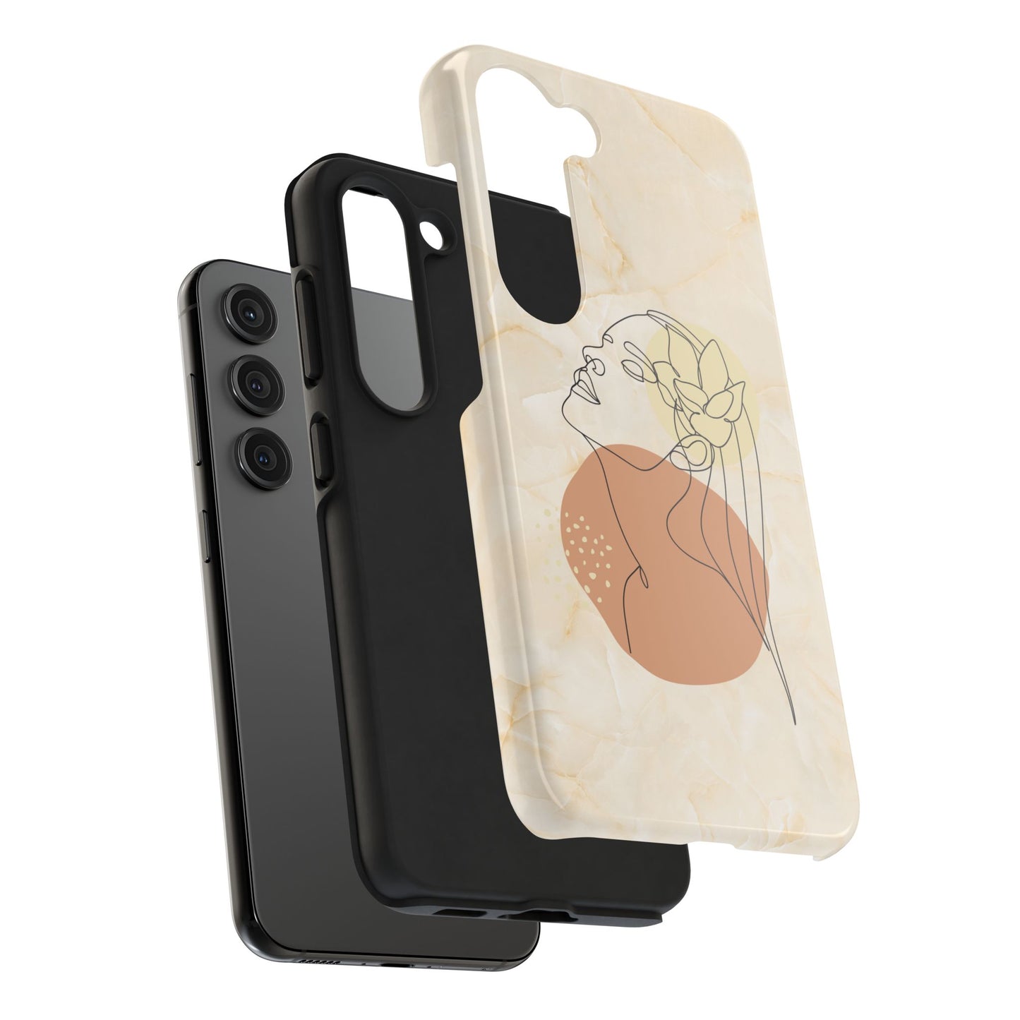 Tough Phone Case - Elegant Line Art Cover