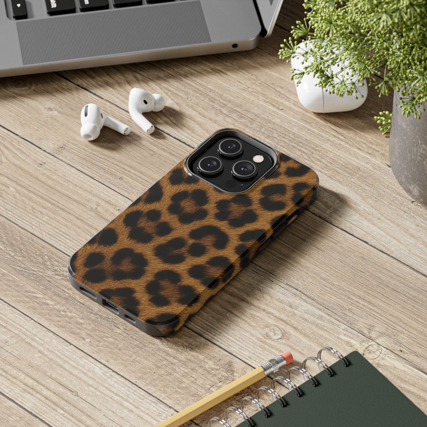 Tough Phone Case - Stylish Realistic Leopard Print