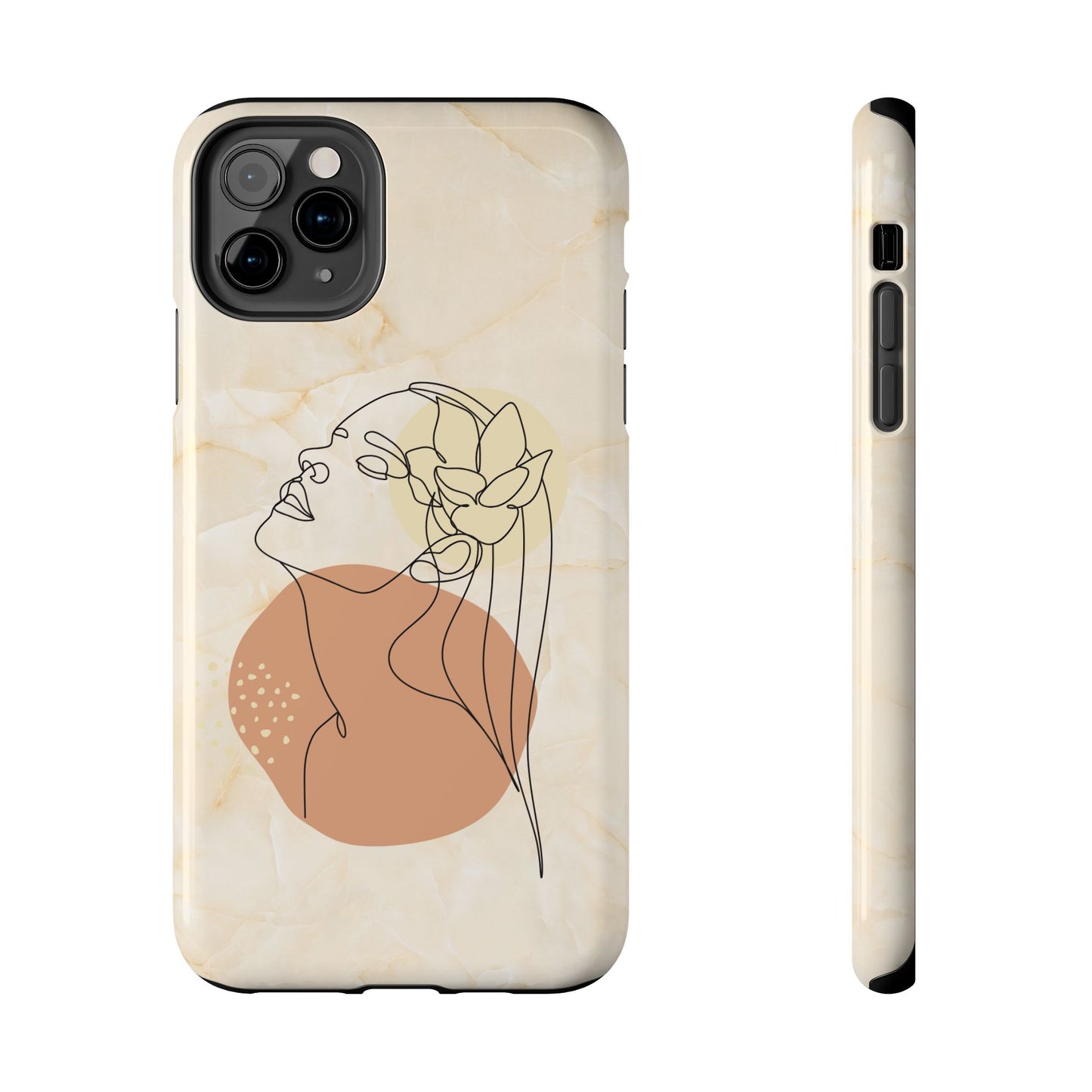 Tough Phone Case - Elegant Line Art Cover
