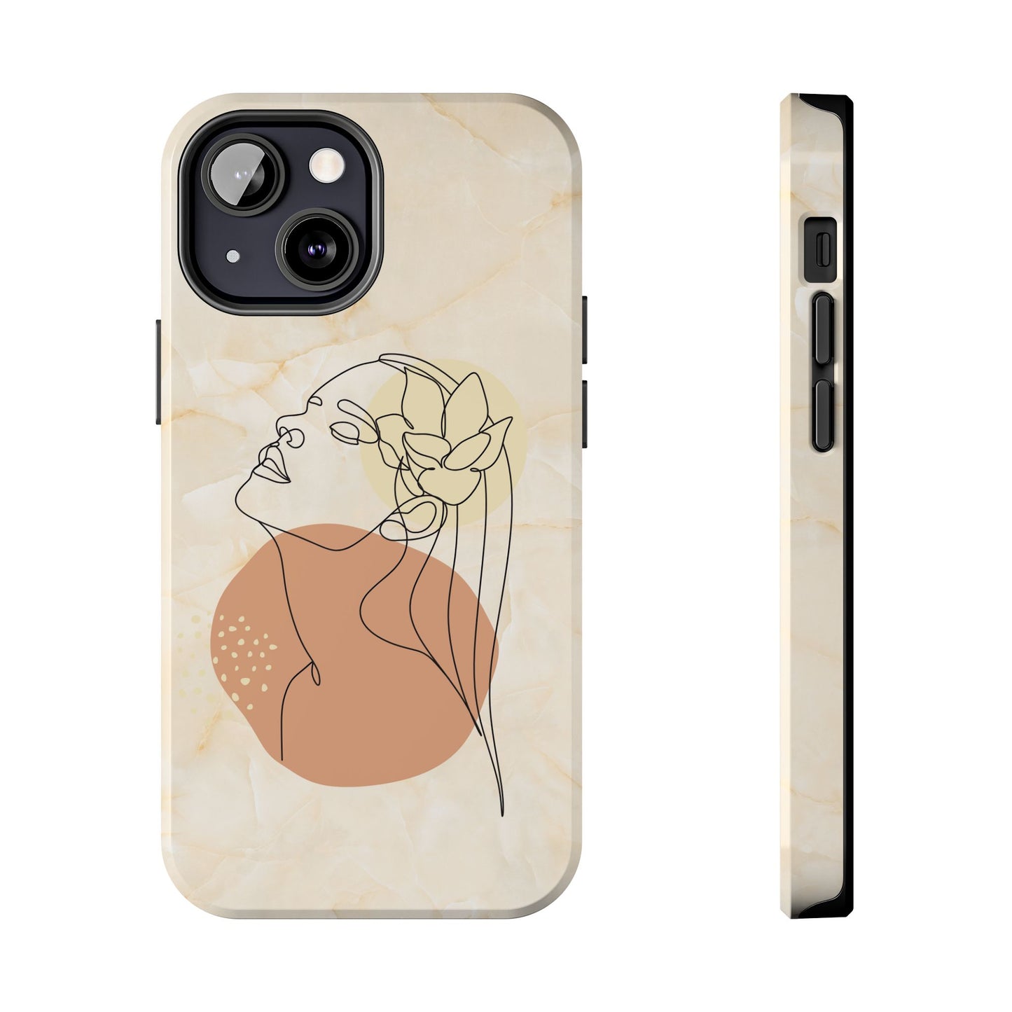 Tough Phone Case - Elegant Line Art Cover