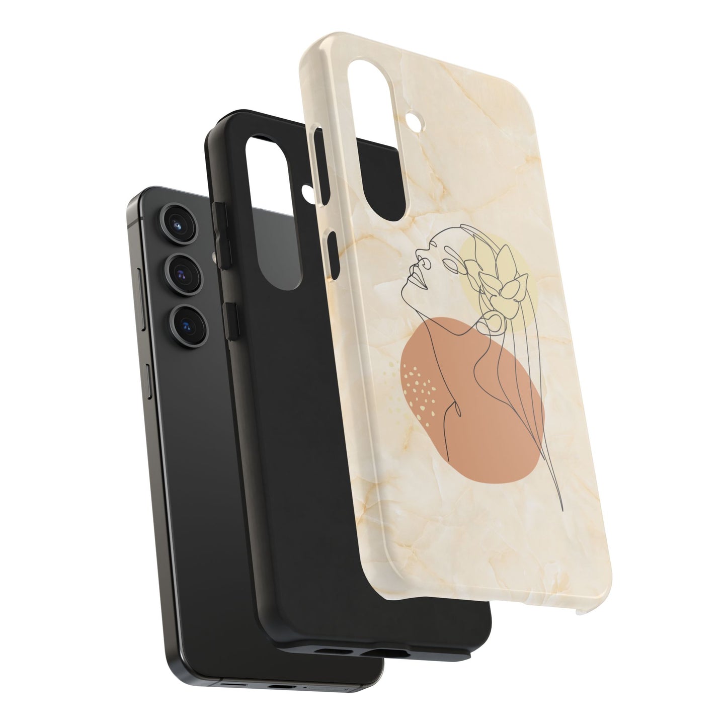 Tough Phone Case - Elegant Line Art Cover