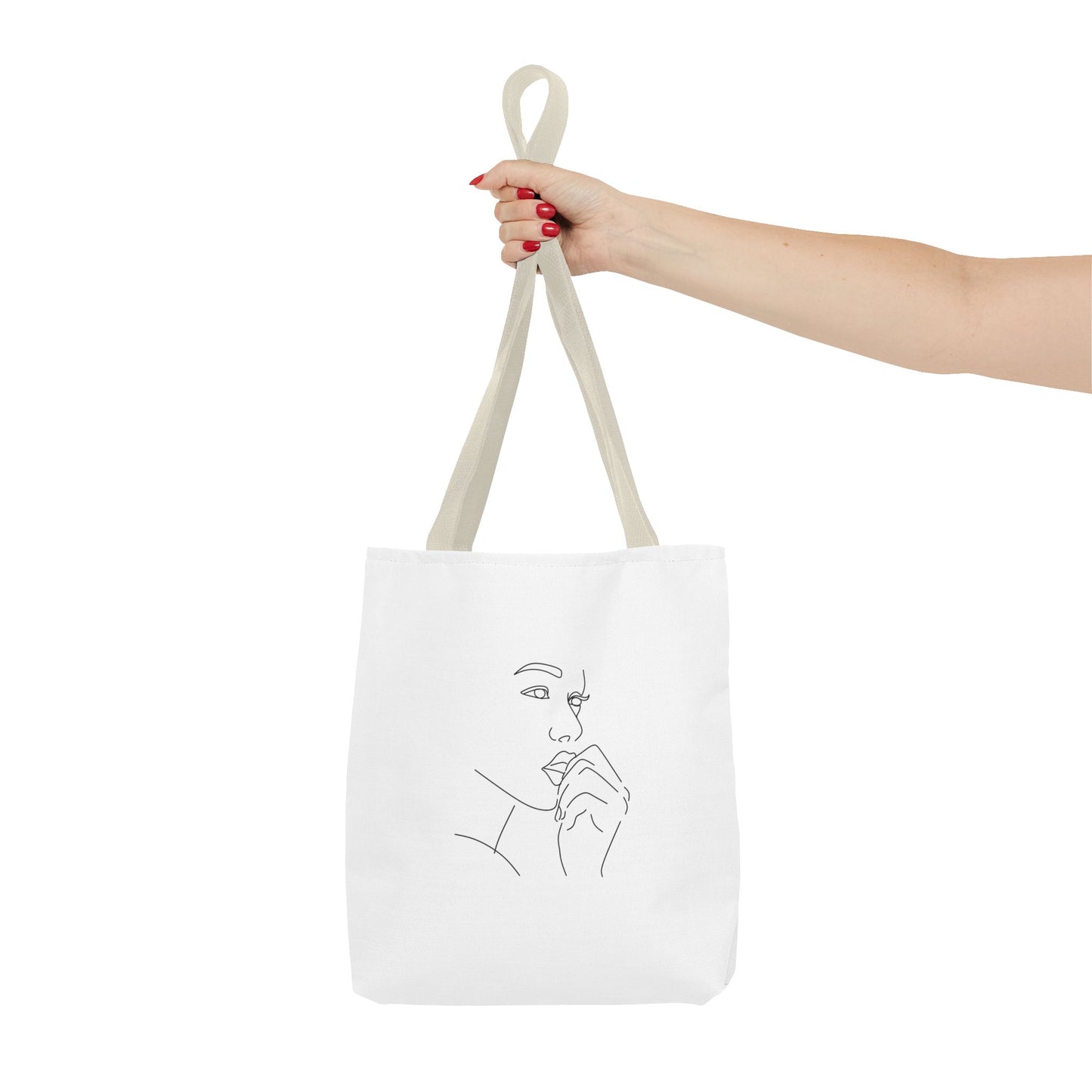 Elegant Line Art Tote Bag, Carryall