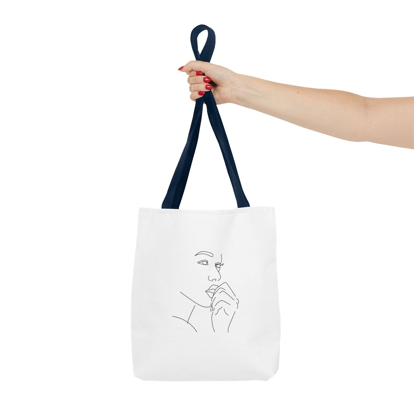 Elegant Line Art Tote Bag, Carryall