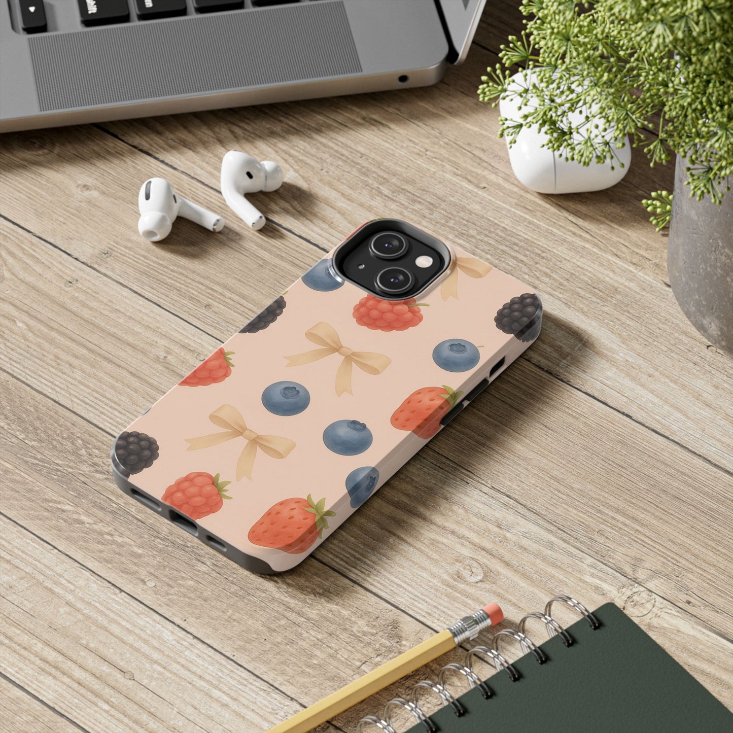 Tough Phone Cover - Berry-Themed Phone Case