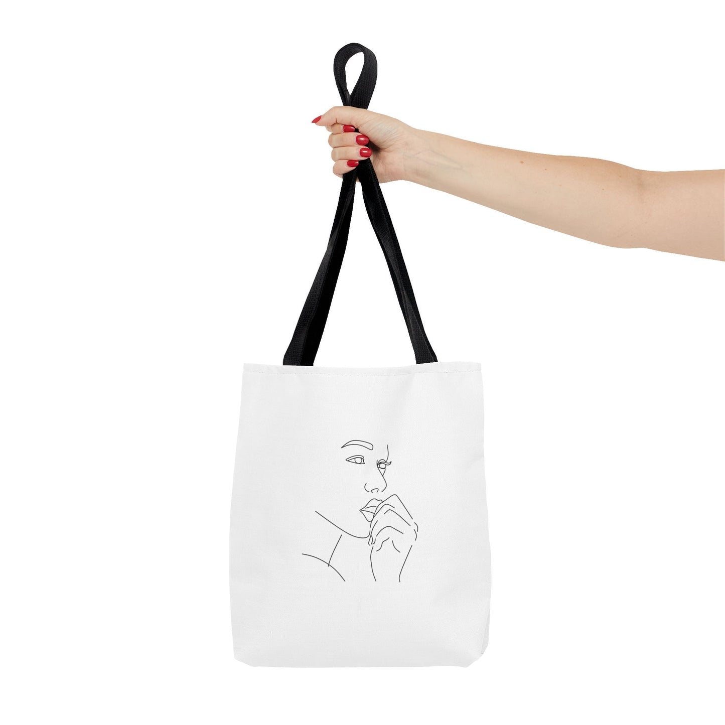 Elegant Line Art Tote Bag, Carryall