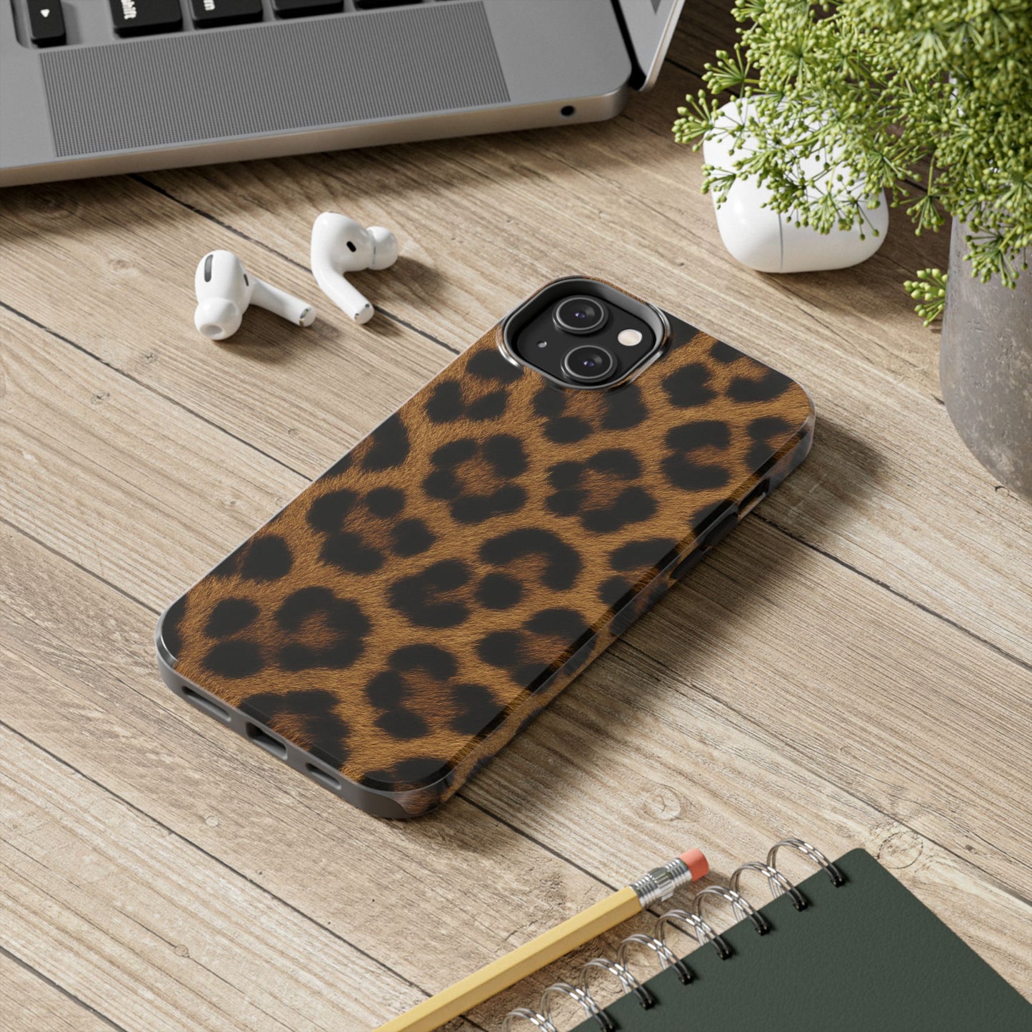 Tough Phone Case - Stylish Realistic Leopard Print