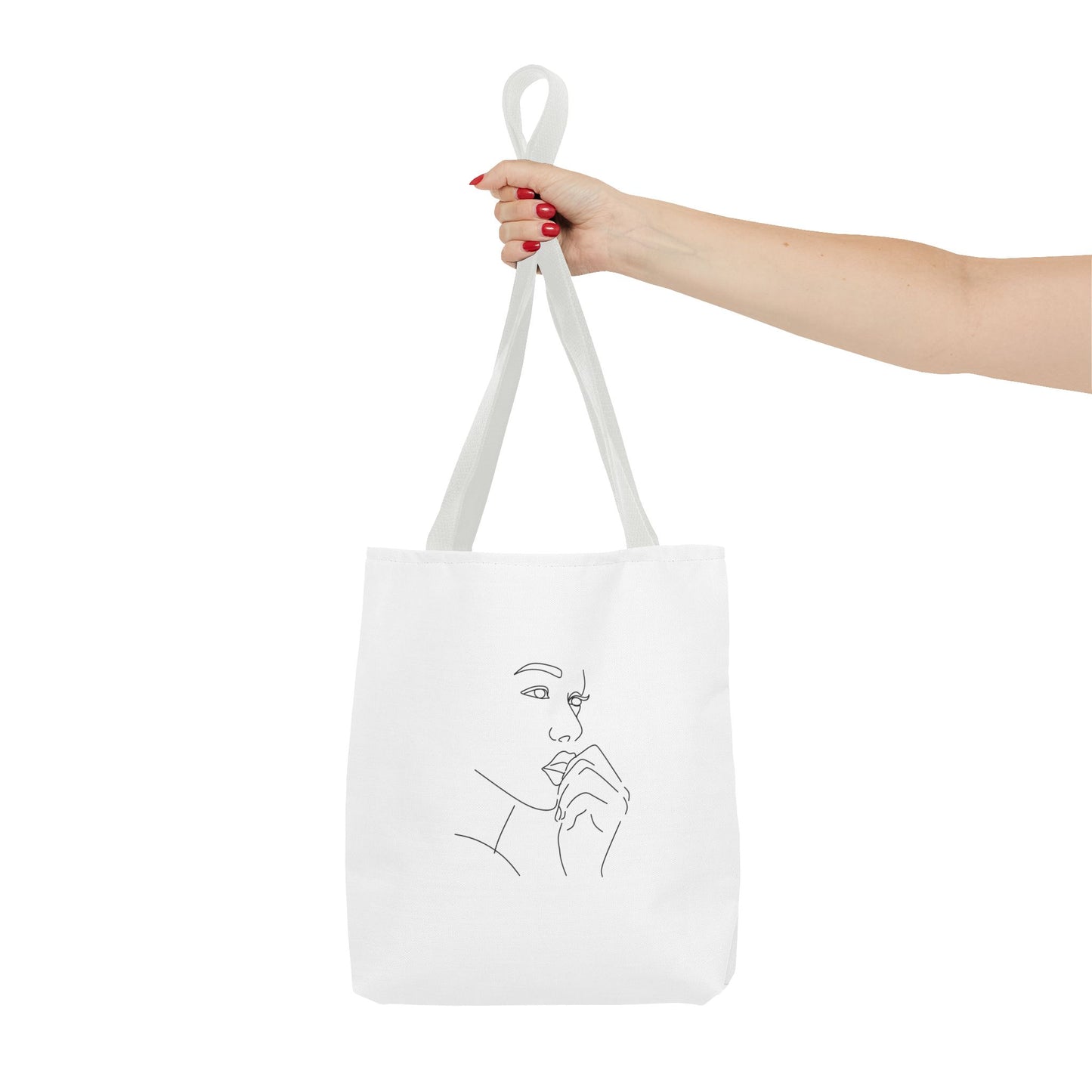Elegant Line Art Tote Bag, Carryall