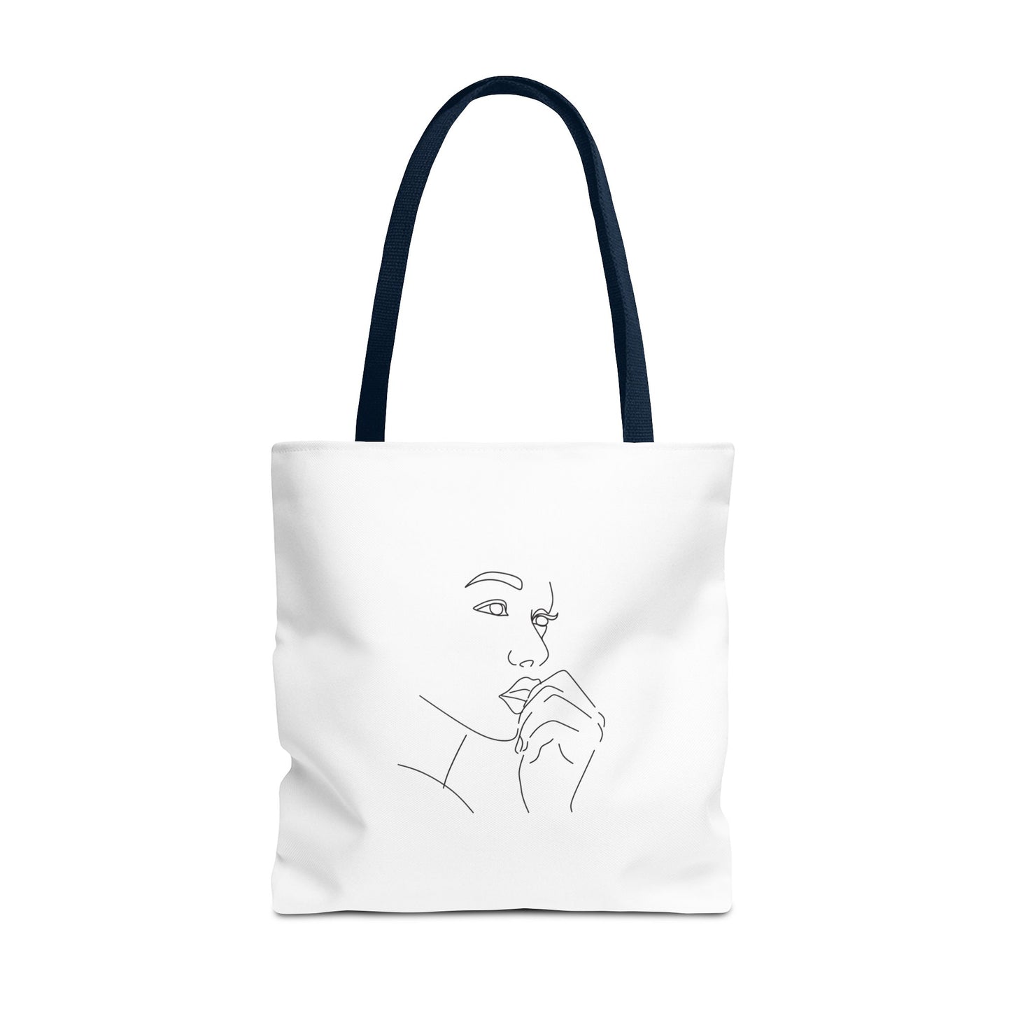 Elegant Line Art Tote Bag, Carryall