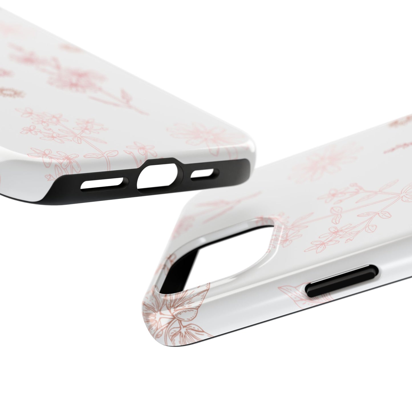 Tough Phone Case — Delicate Pink Wildflower Pattern