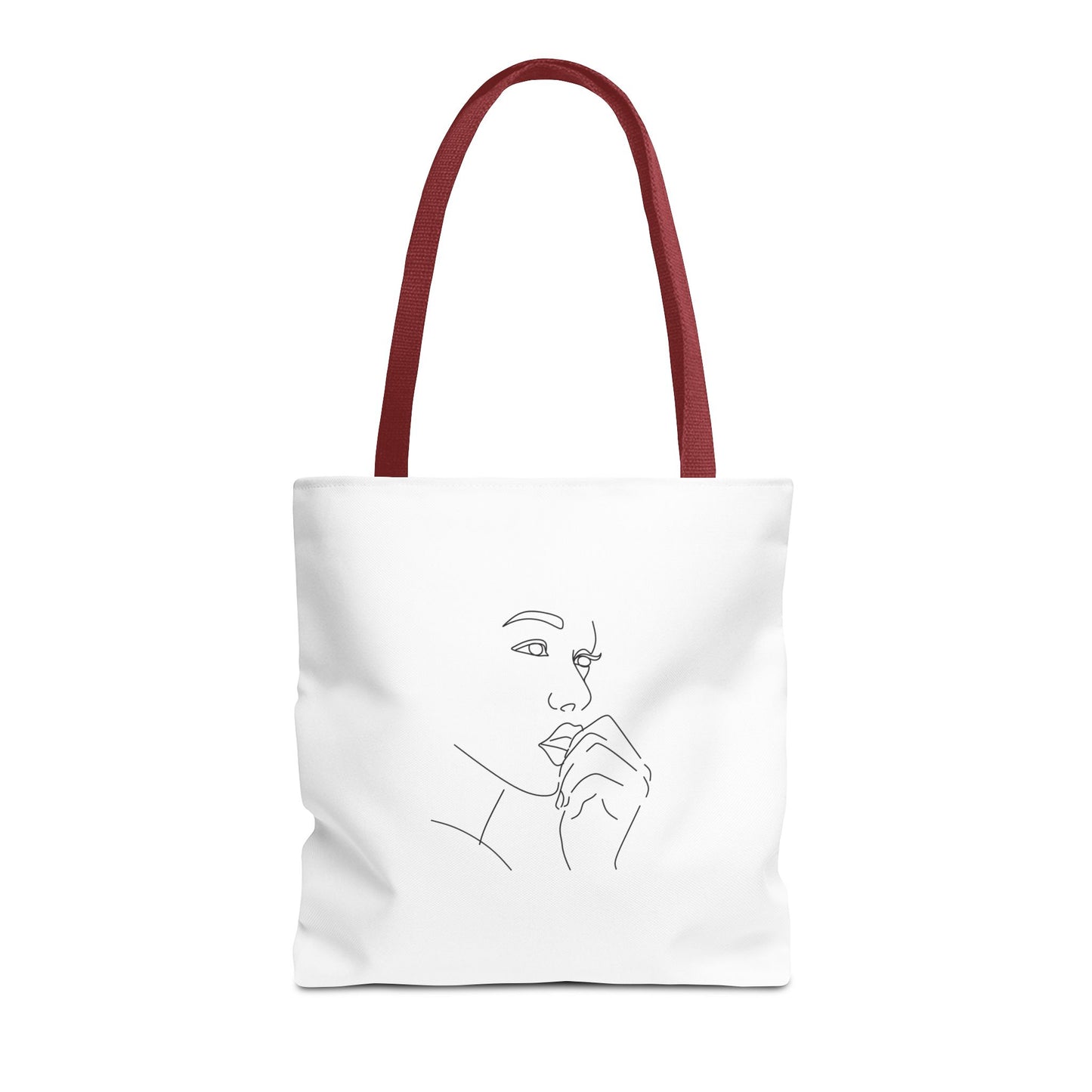Elegant Line Art Tote Bag, Carryall