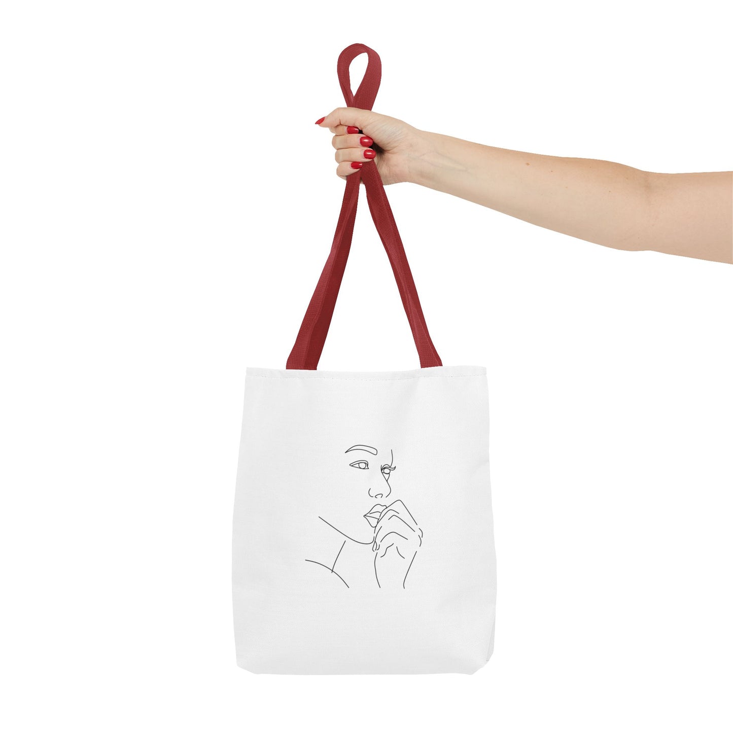 Elegant Line Art Tote Bag, Carryall
