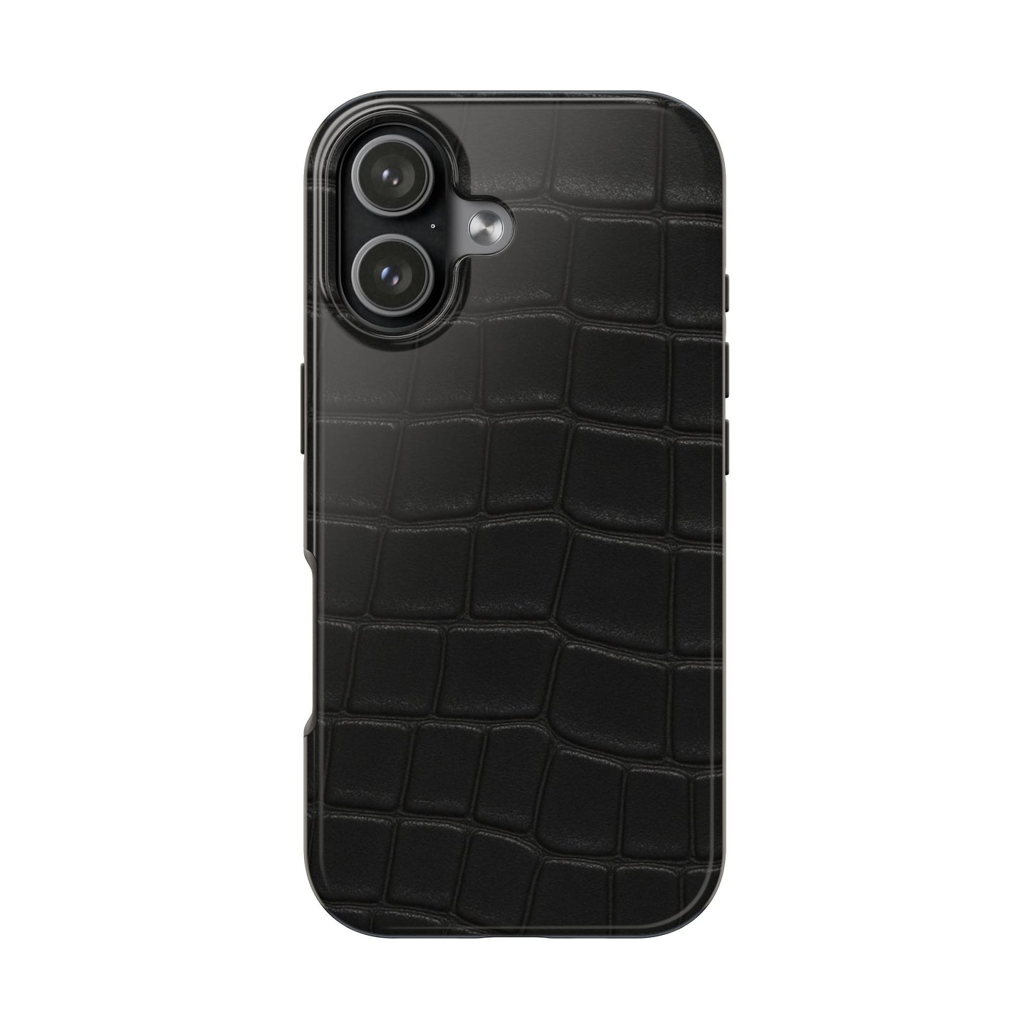 Tough Phone Case – Black Croc Texture